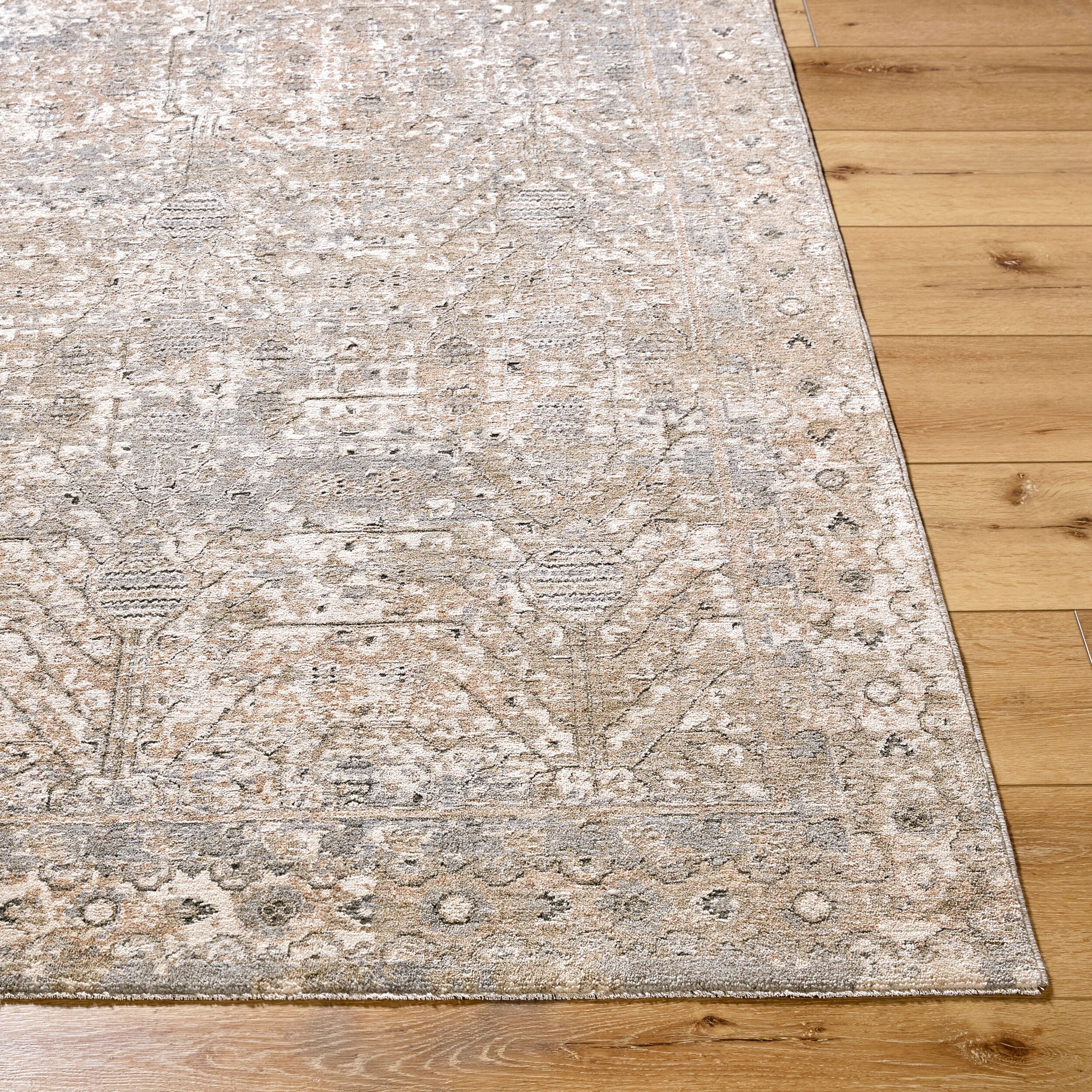 Livabliss Poetry POI-2302 Cream Area Rug by LIVABLISS