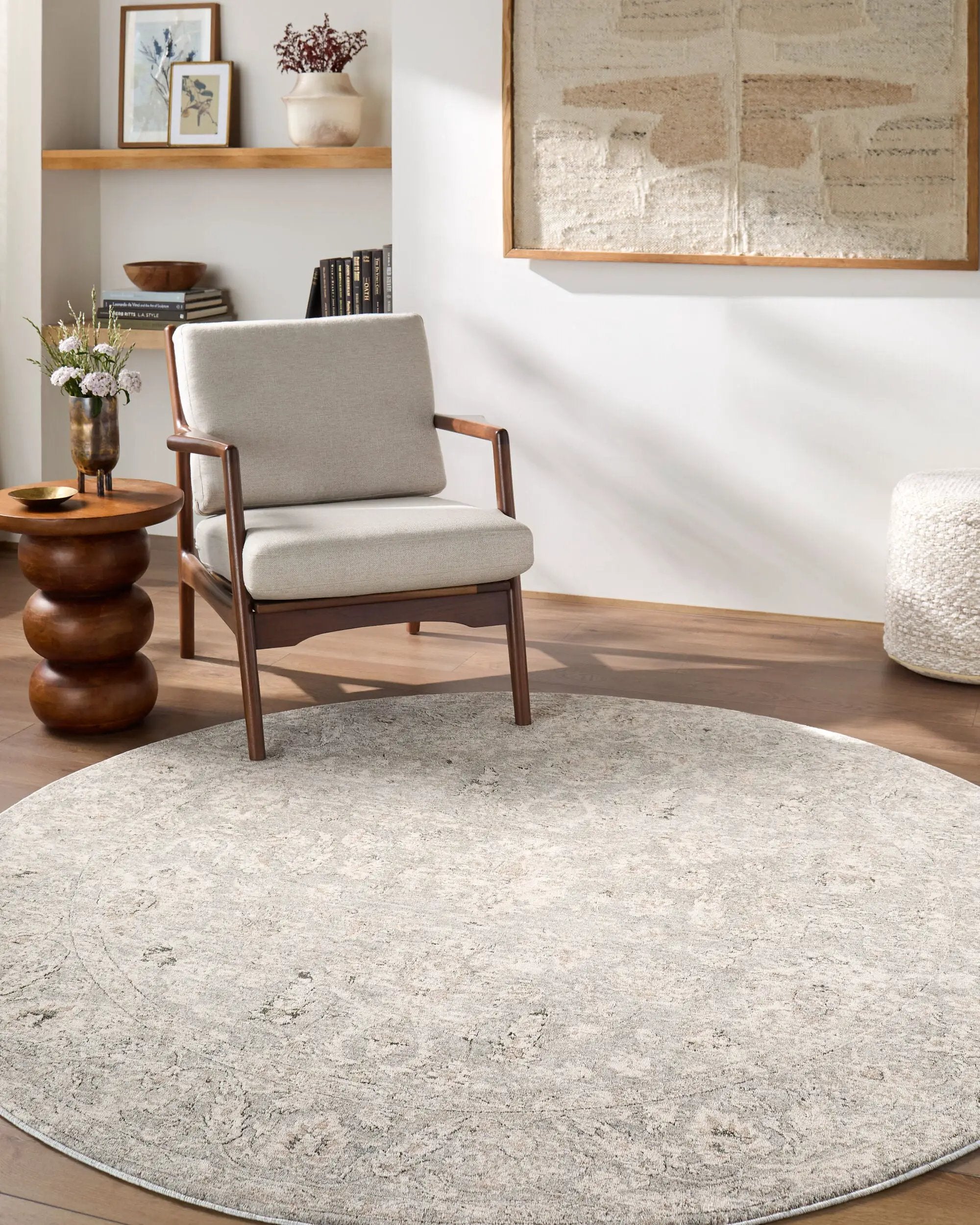 Poetry POI-2303 Cream Area Rug by LIVABLISS