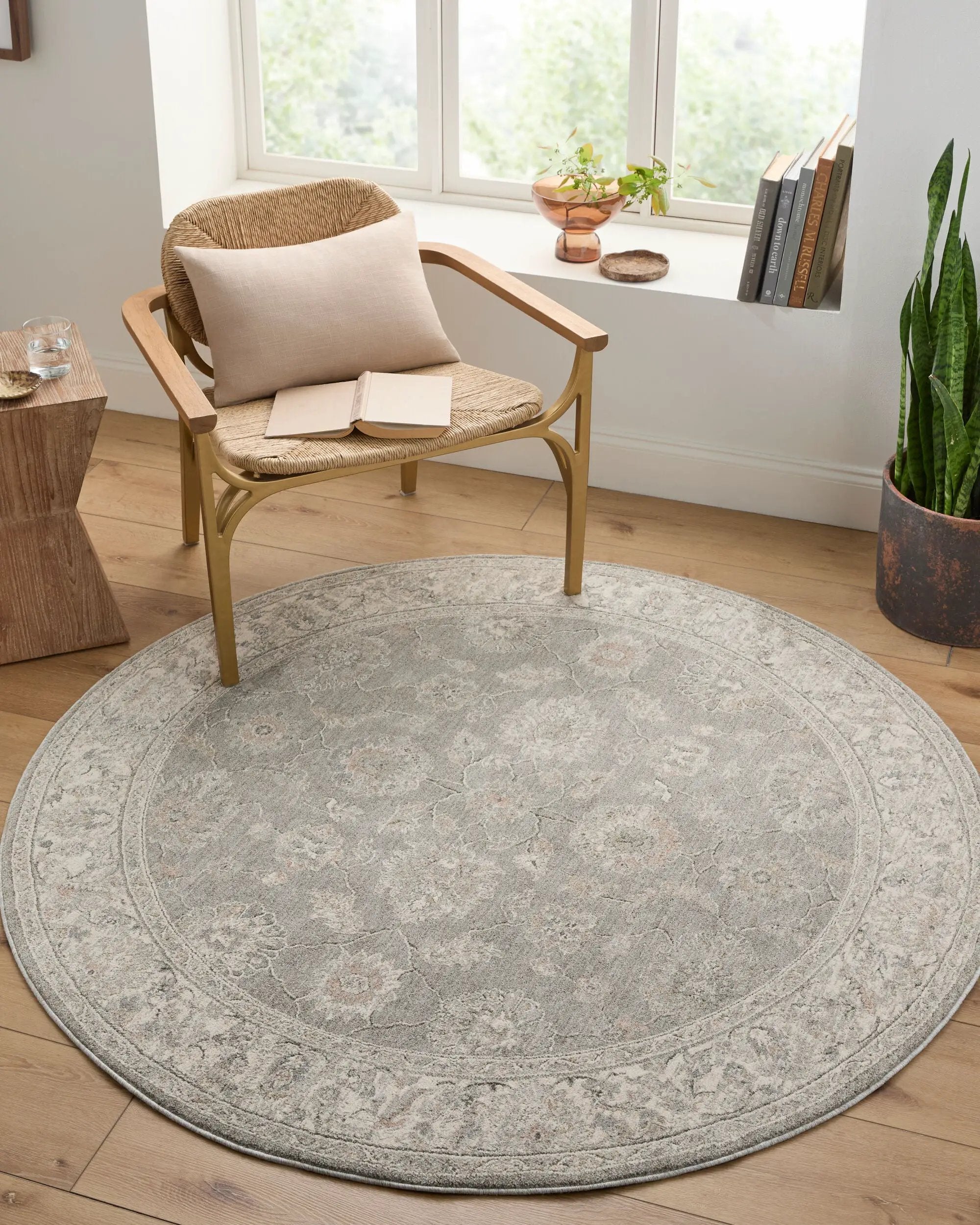 Poetry POI-2305 Light sage Area Rug by LIVABLISS