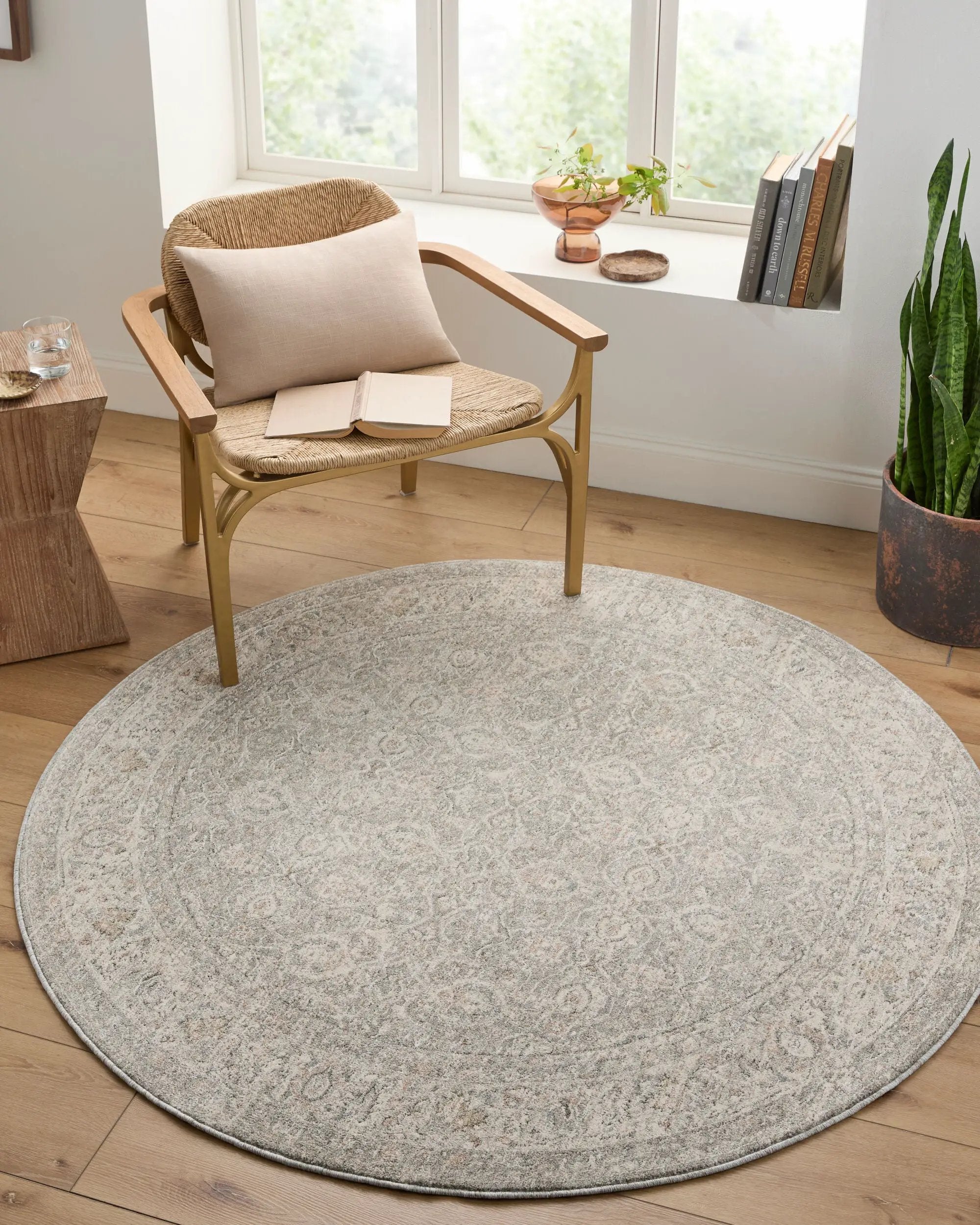 Poetry POI-2306 Cream Area Rug by LIVABLISS