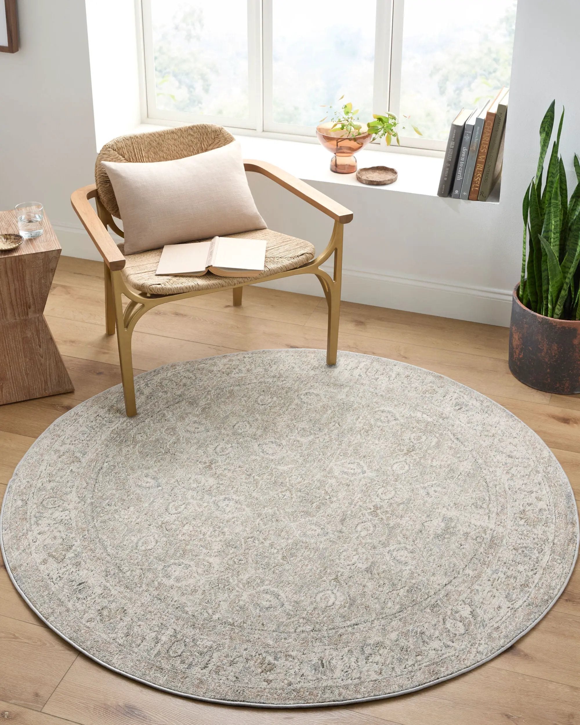 Poetry POI-2307 Cream Area Rug by LIVABLISS
