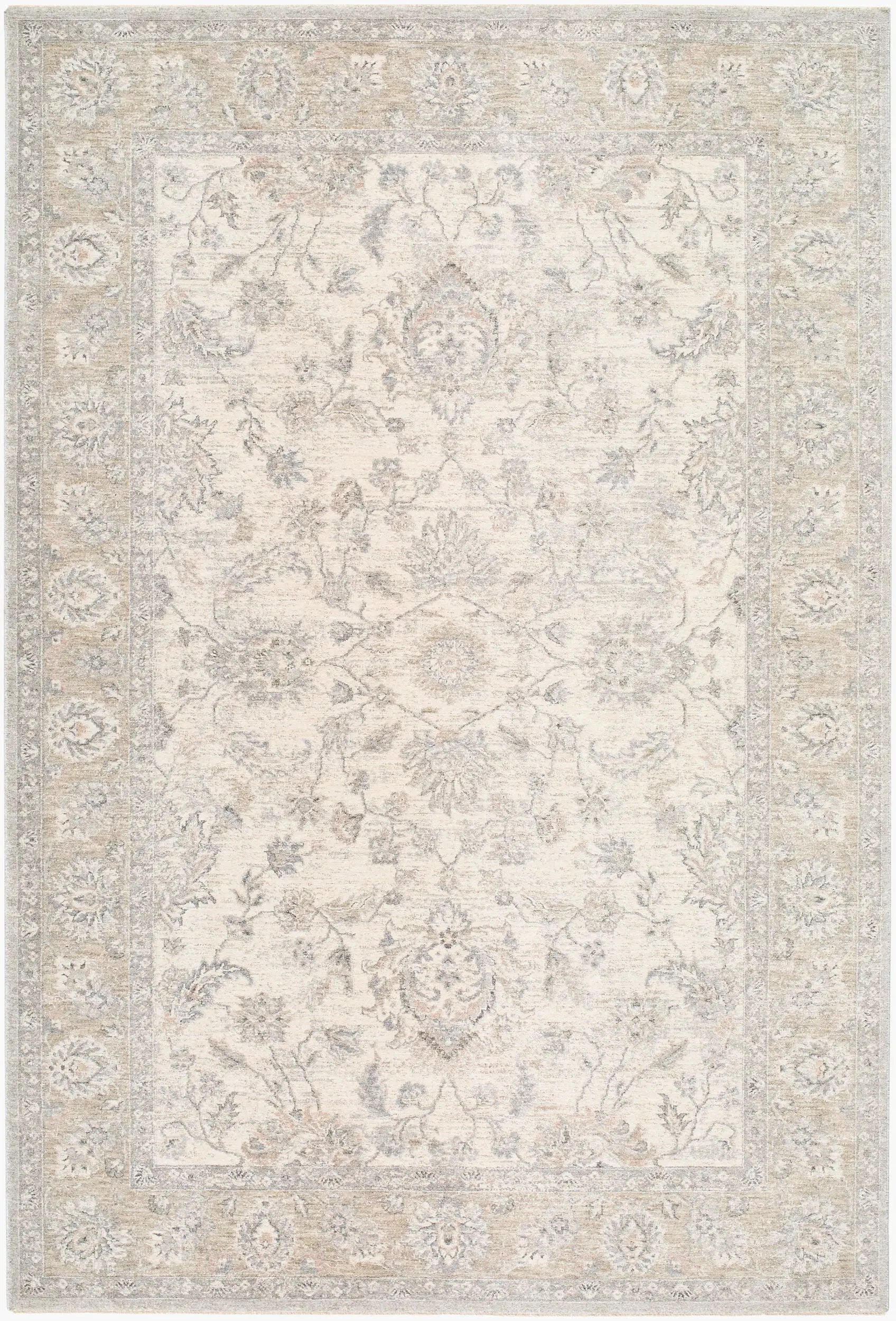 Poetry POI-2311 Cream Area Rug by LIVABLISS