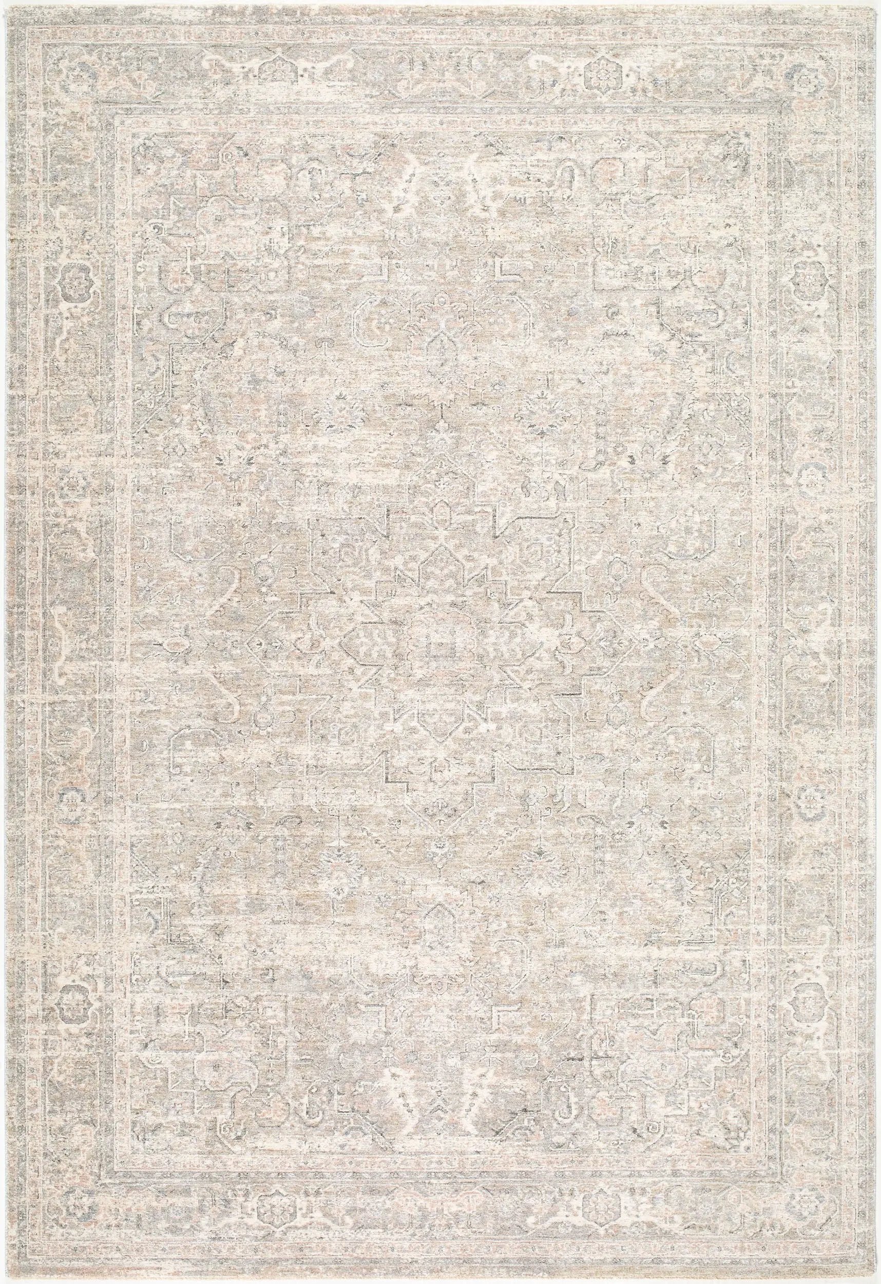 Poetry POI-2312 Cream Area Rug by LIVABLISS