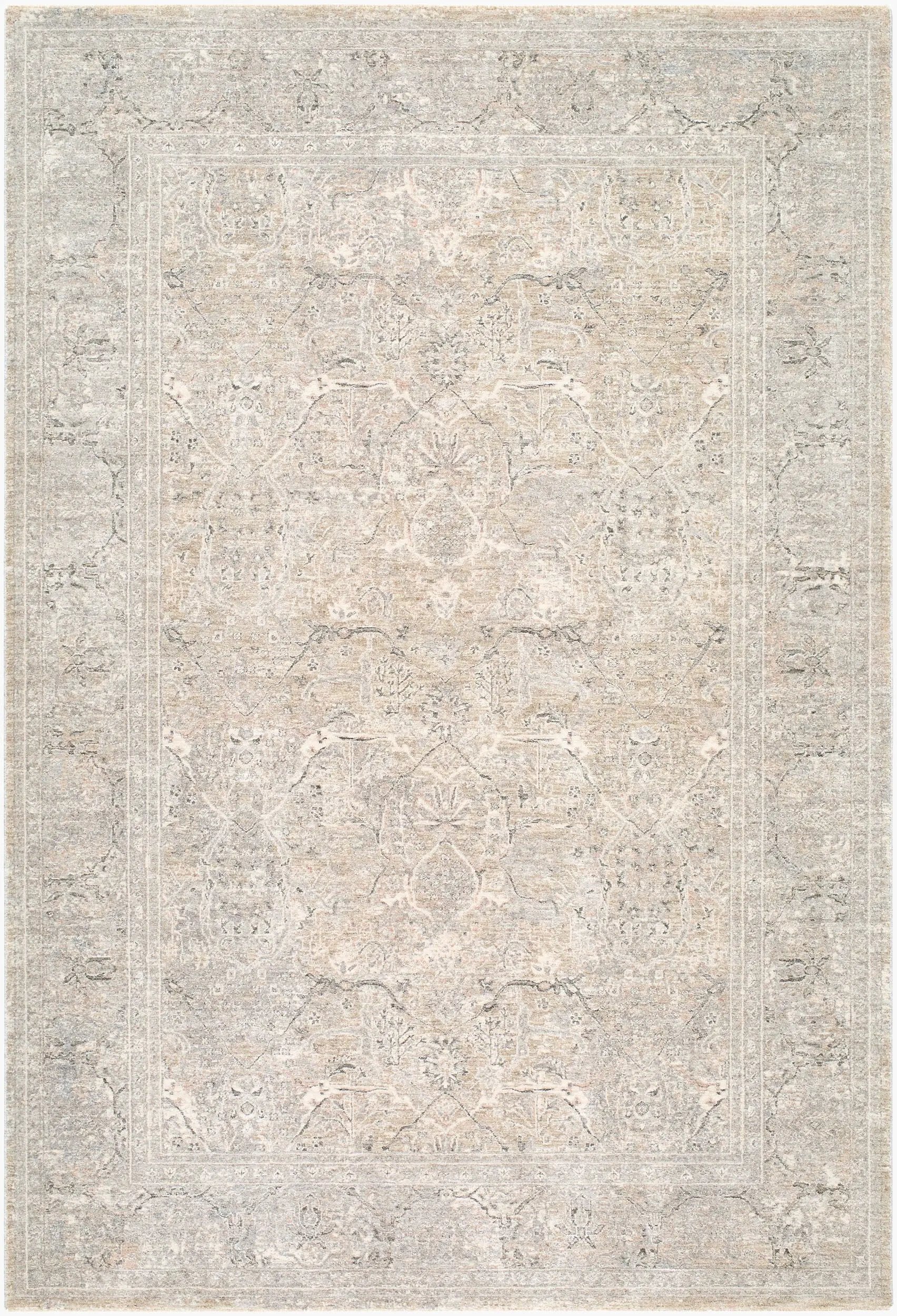 Poetry POI-2314 Light Beige Area Rug by LIVABLISS