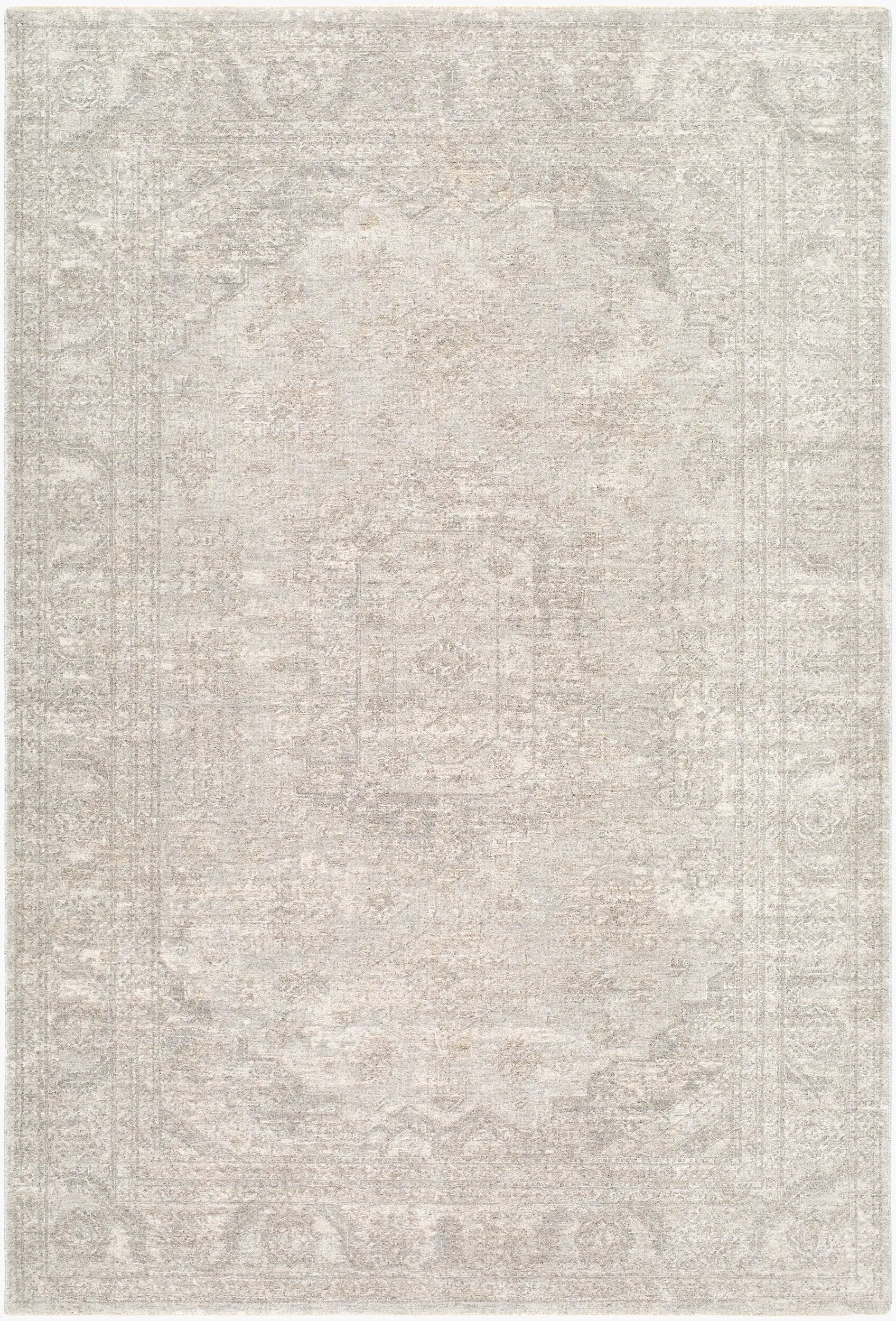 Poetry POI-2317 Light Gray Area Rug by LIVABLISS