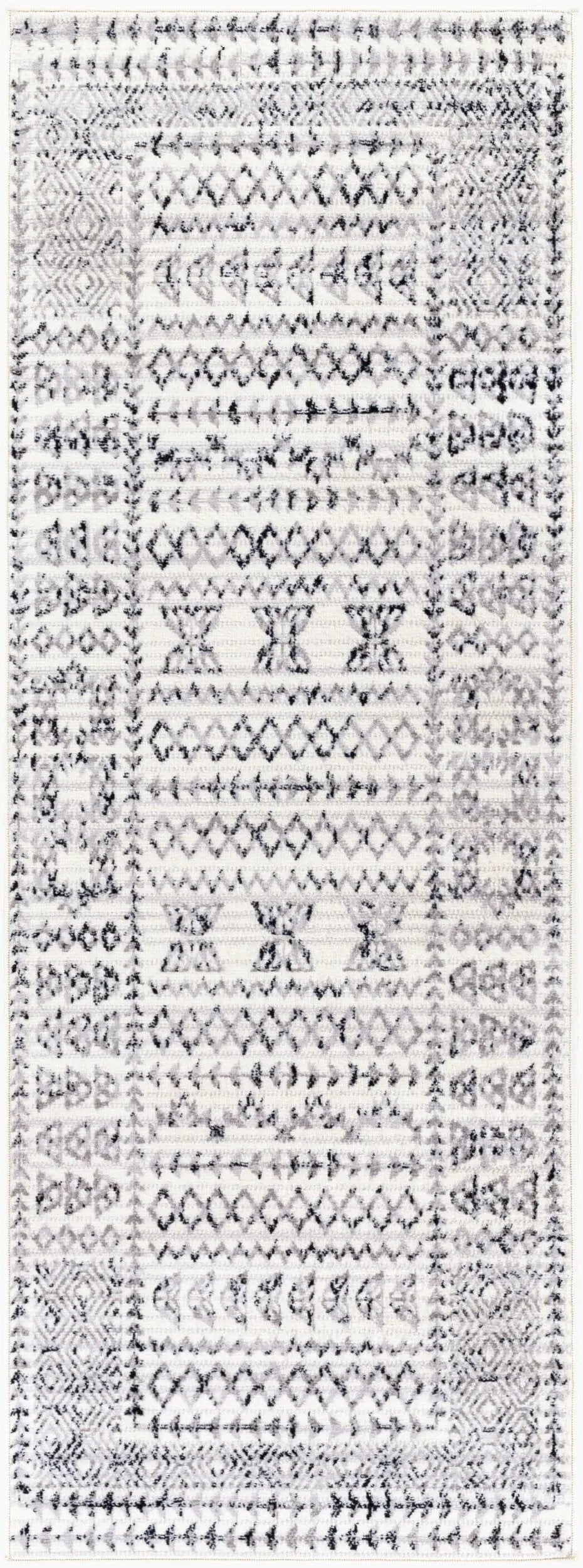 Pisa PSS-2313 Charcoal Area Rug by LIVABLISS