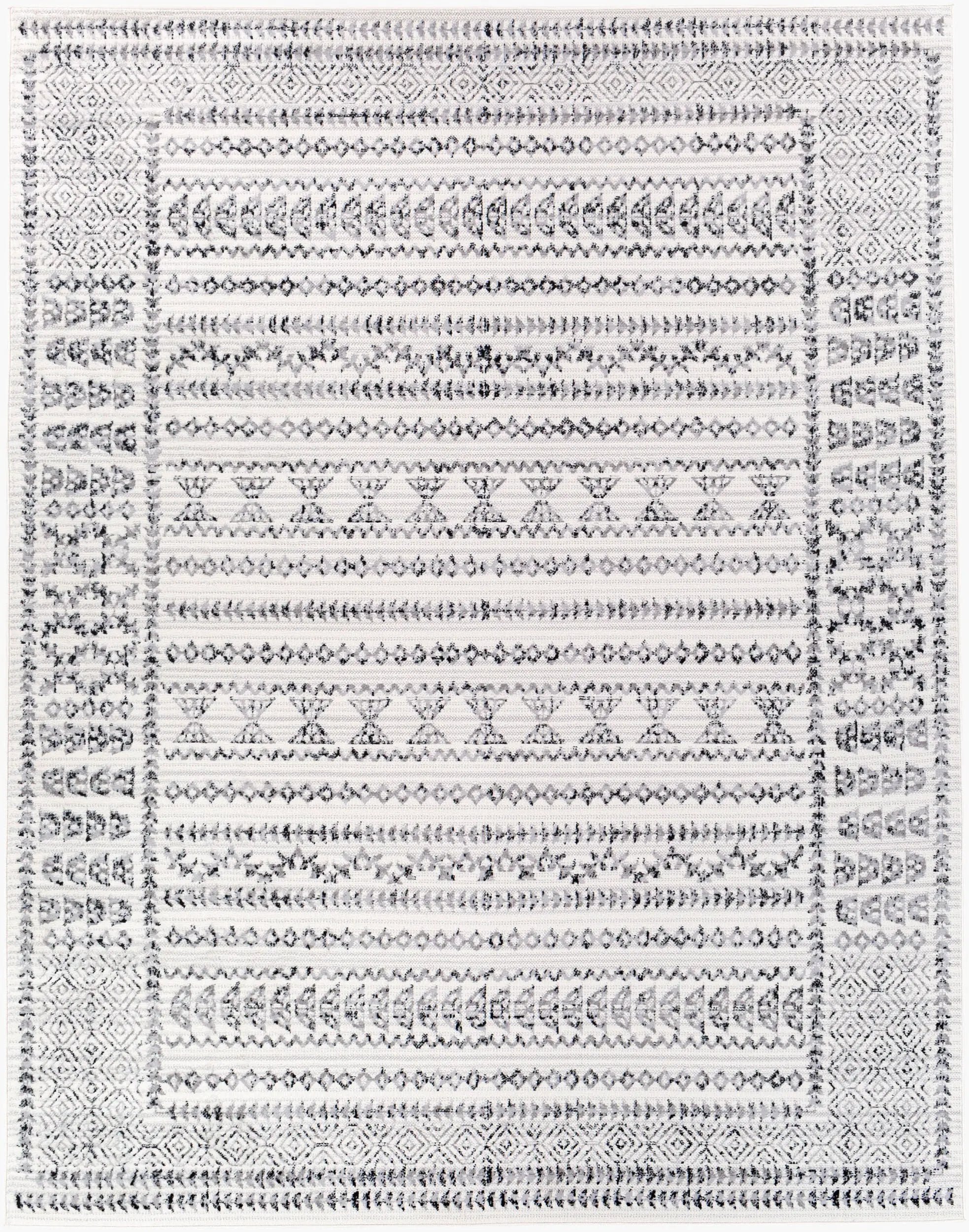 Pisa PSS-2313 Charcoal Area Rug by LIVABLISS