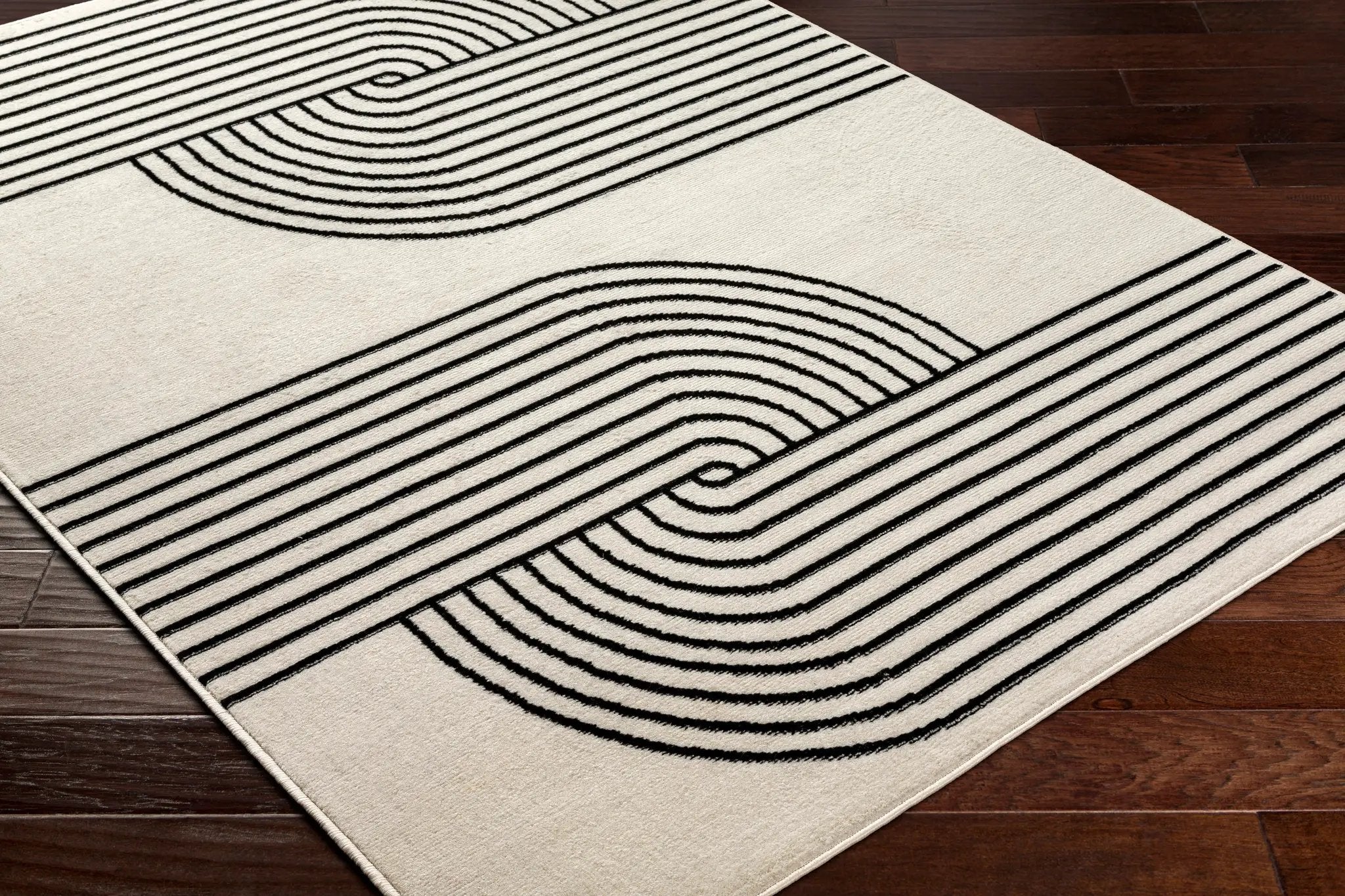 Pisa PSS-2355 Light-Gray Area Rug by LIVABLISS