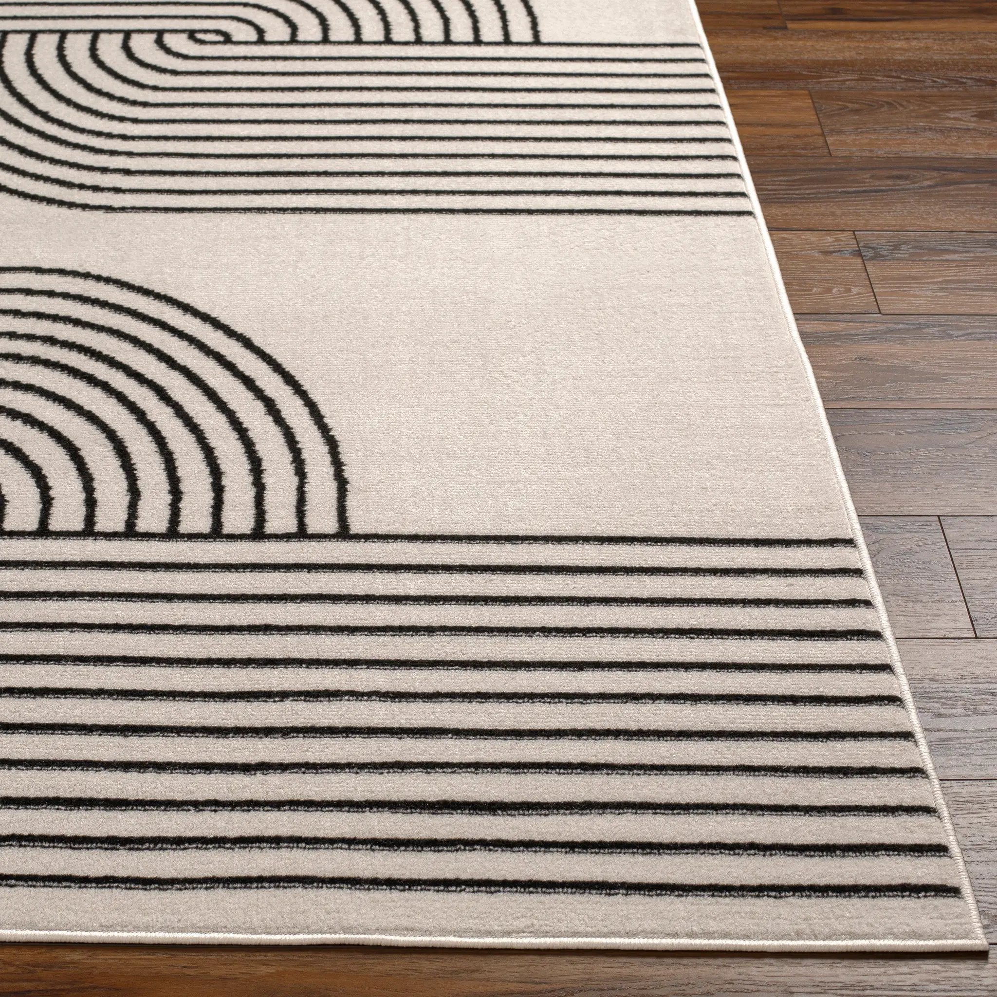 Pisa PSS-2355 Light-Gray Area Rug by LIVABLISS