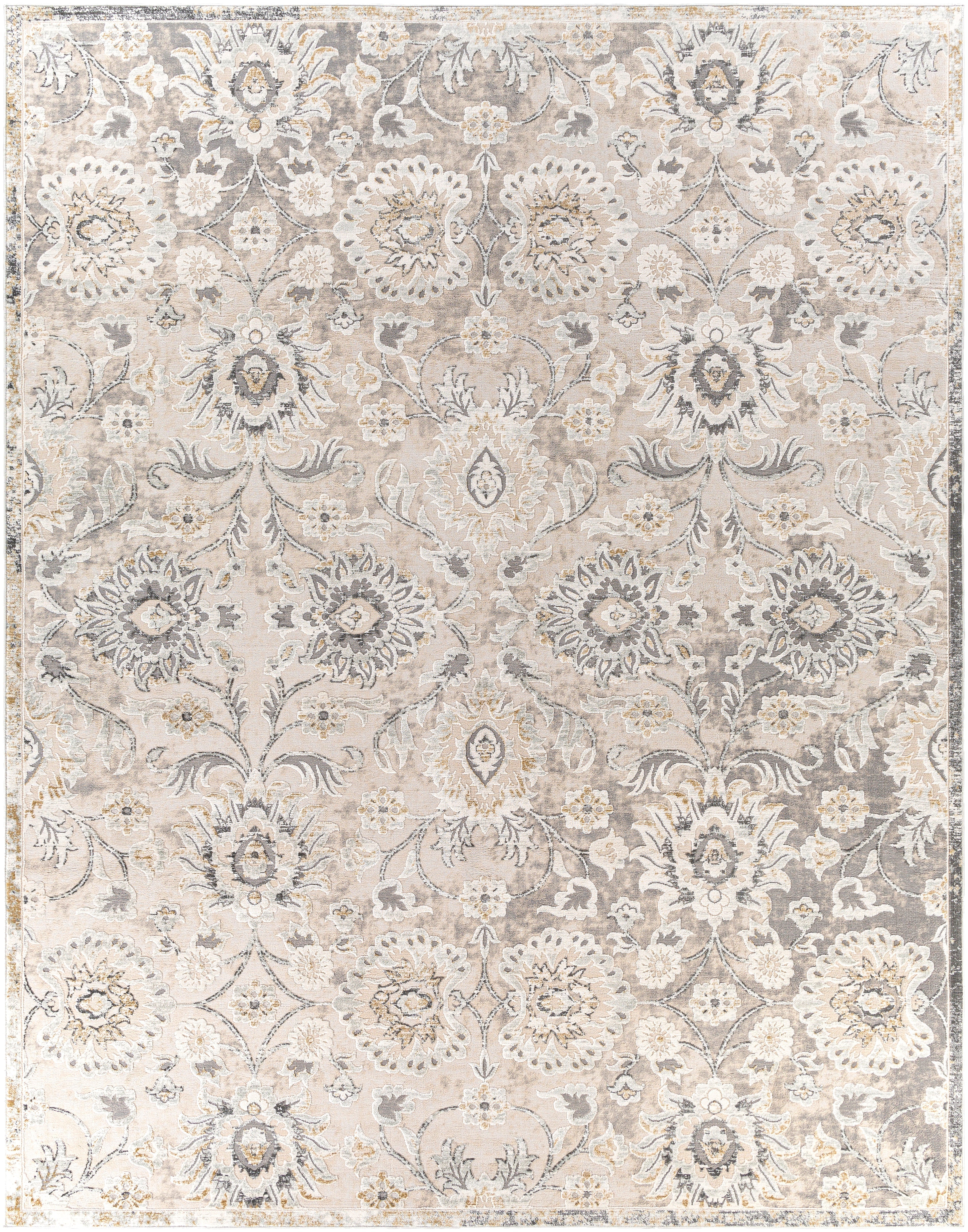 Surya Quatro QUA-2312 White Area Rug by LIVABLISS