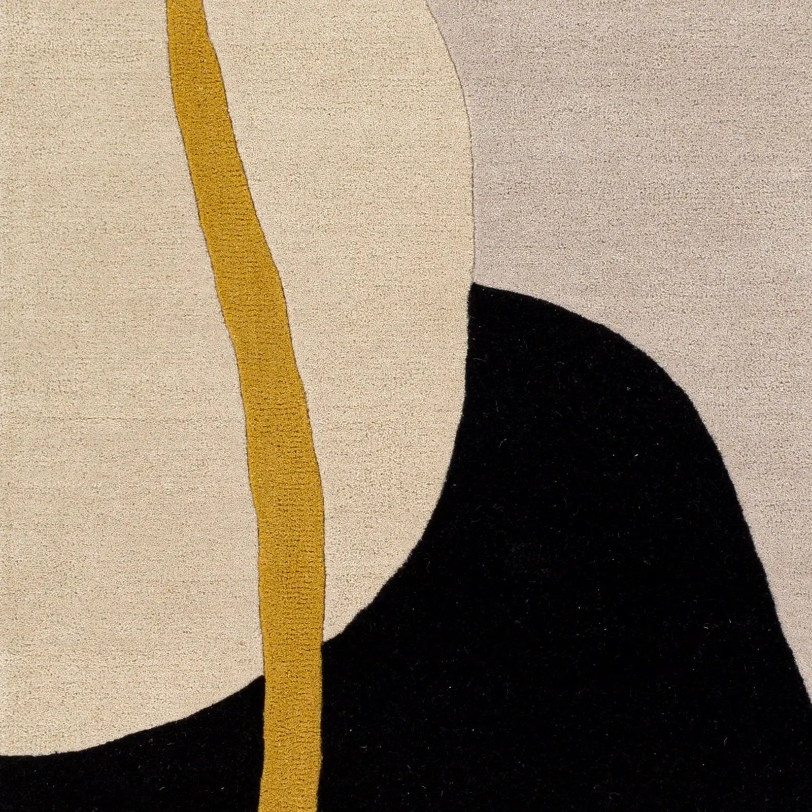 Queens QUN-2303 Mustard Area Rug by LIVABLISS