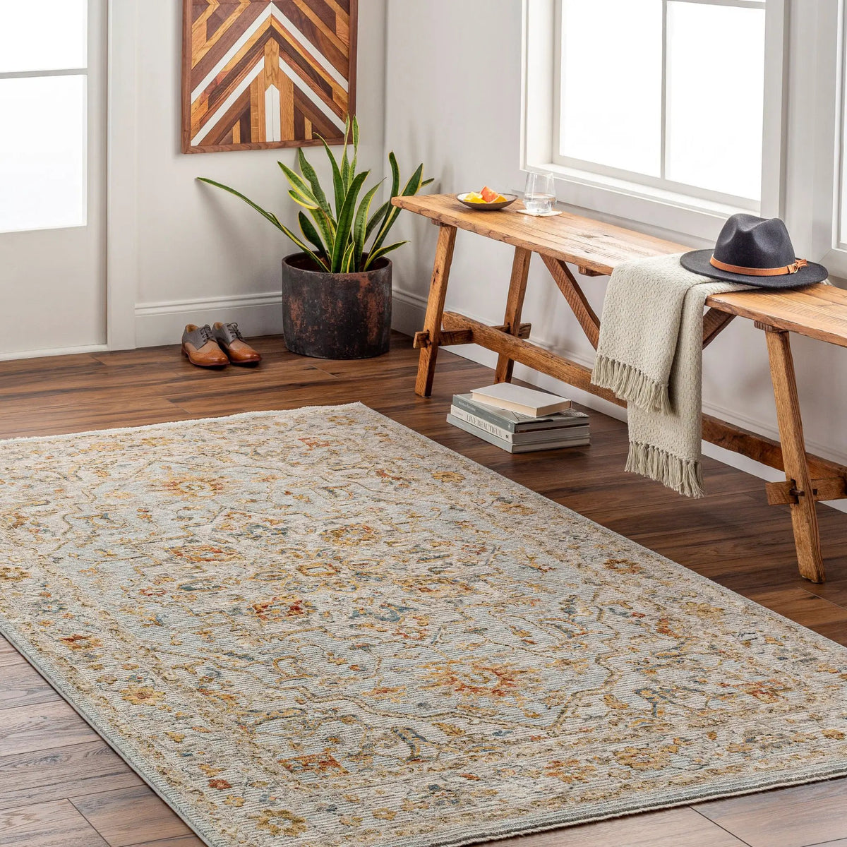 LIVABLISS Reina REN-2304 Light-Gray Area Rug