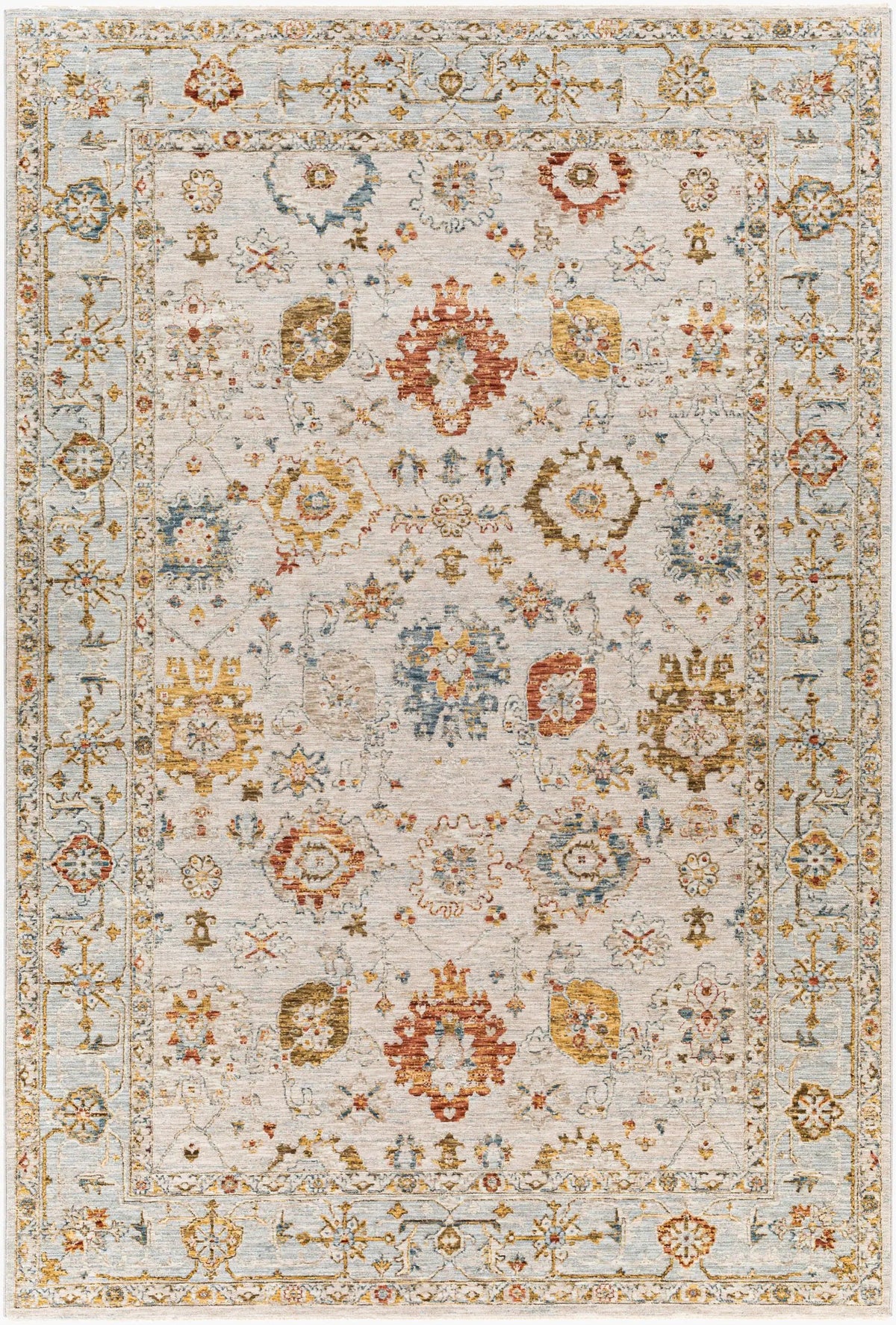 LIVABLISS Reina REN-2309 Light-Gray Area Rug