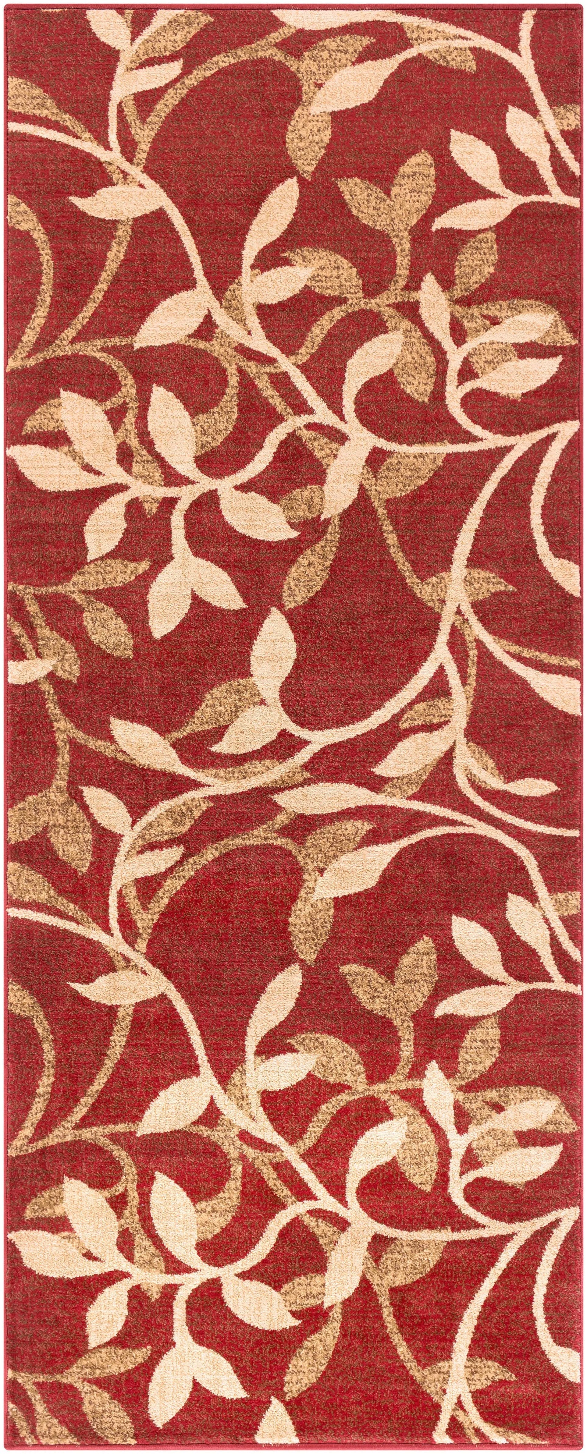 Riley RLY-5011 Red Area Rug by LIVABLISS