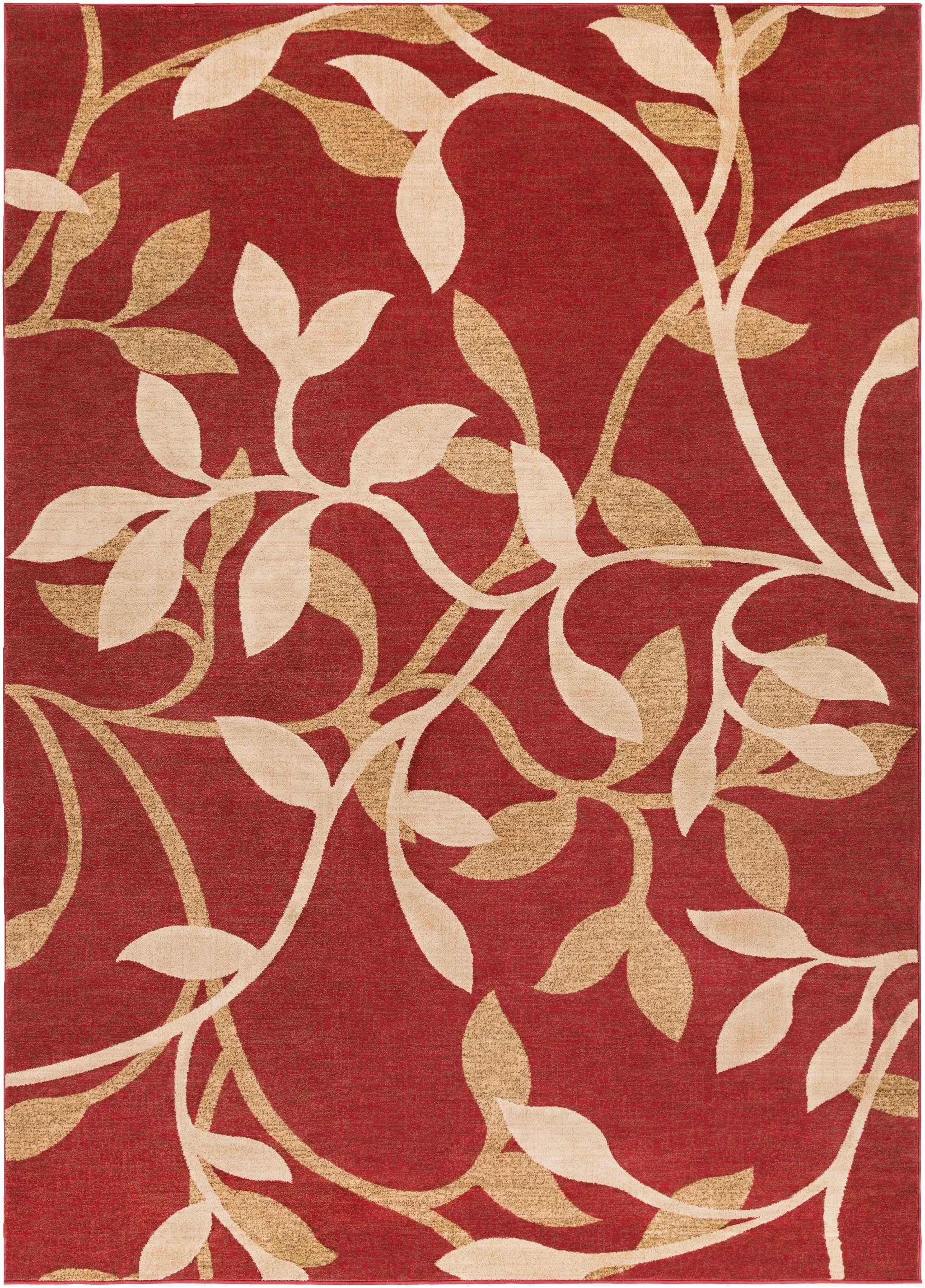 Riley RLY-5011 Red Area Rug by LIVABLISS