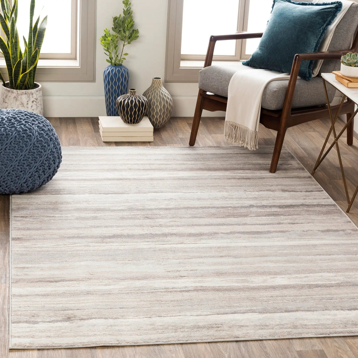 LIVABLISS Roma ROM-2306 Charcoal Area Rug