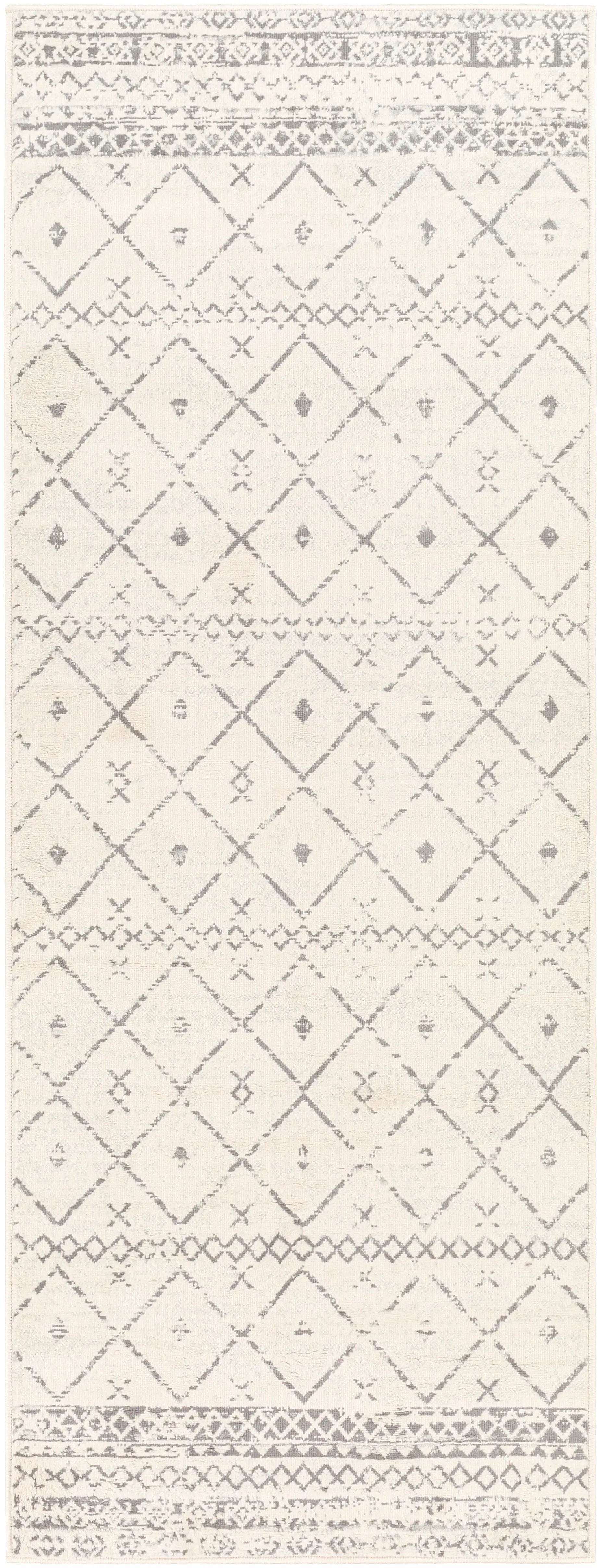 Roma ROM-2338 White Area Rug by LIVABLISS