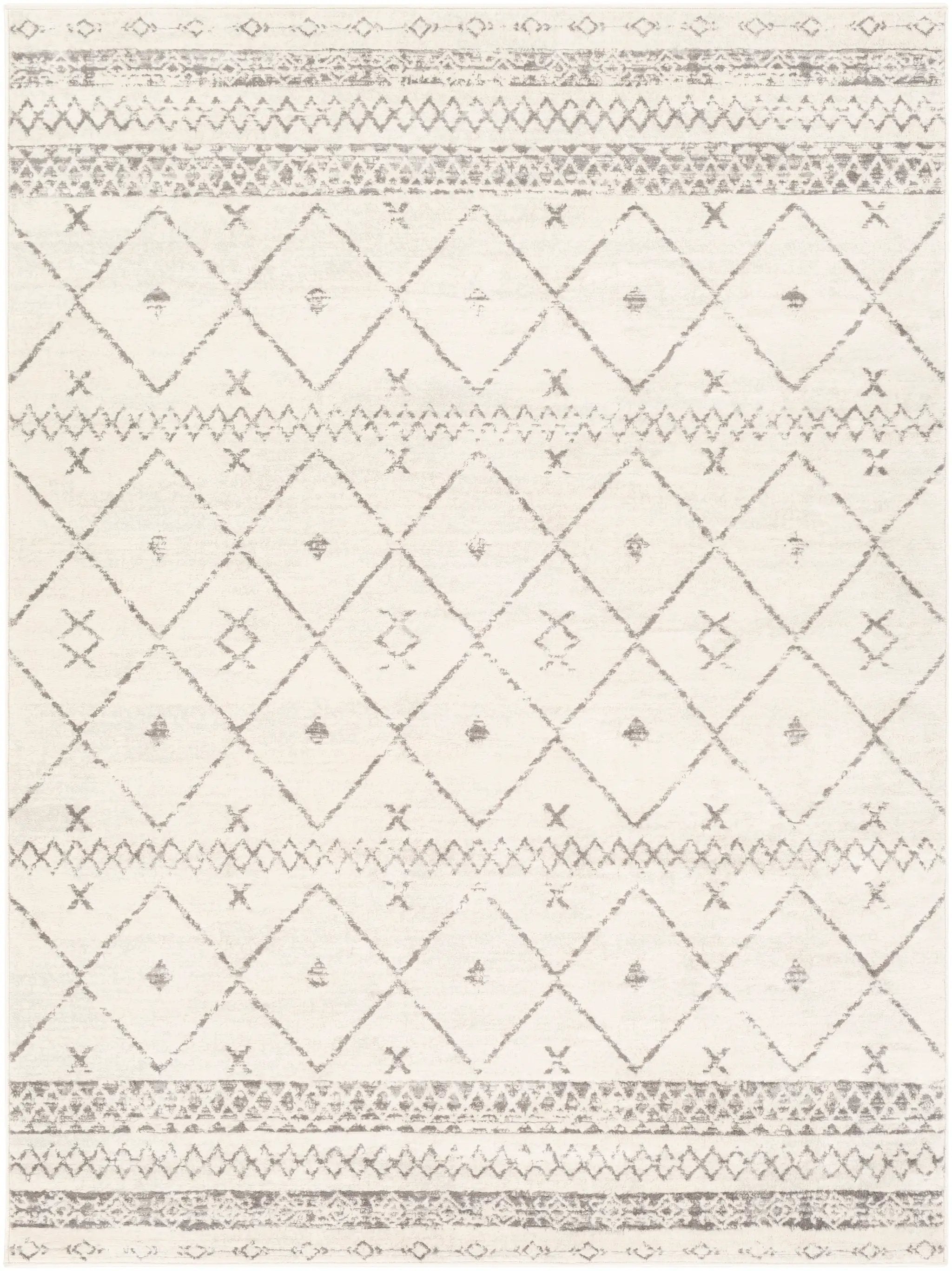 Roma ROM-2338 White Area Rug by LIVABLISS