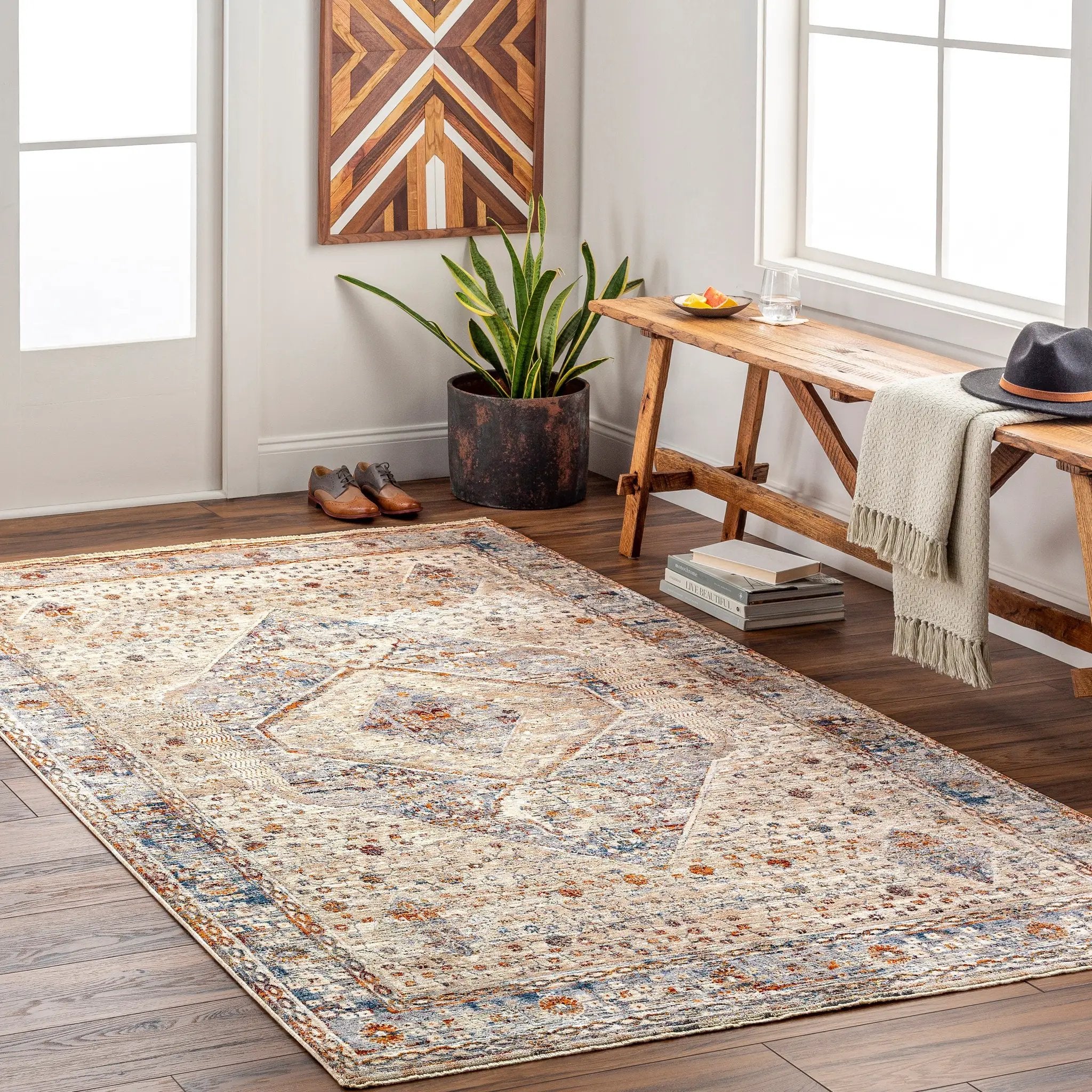 Arya RYA-2305 Medium-Gray Area Rug by LIVABLISS