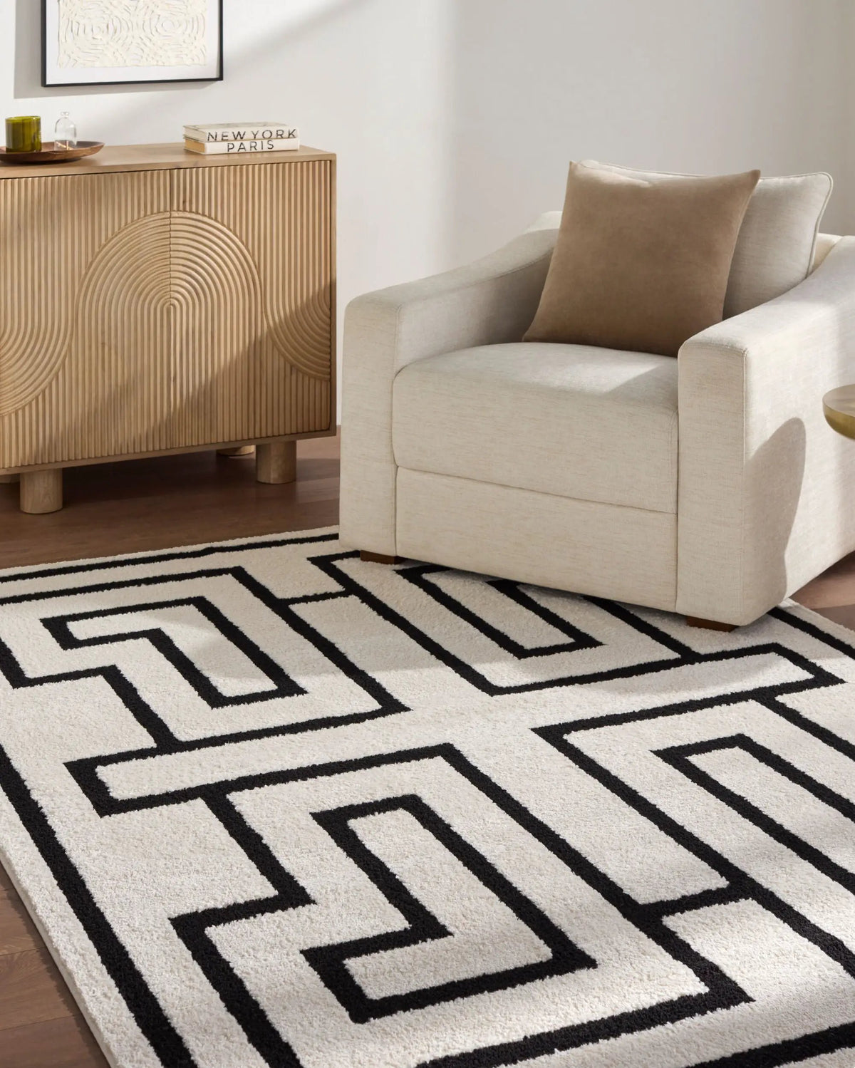 Livabliss x Rachel Zoe The Studio Edit RZSE-2304 Cream Area Rug