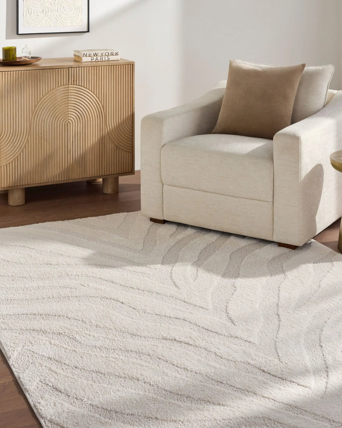 Livabliss x Rachel Zoe The Studio Edit RZSE-2312 Cream Area Rug