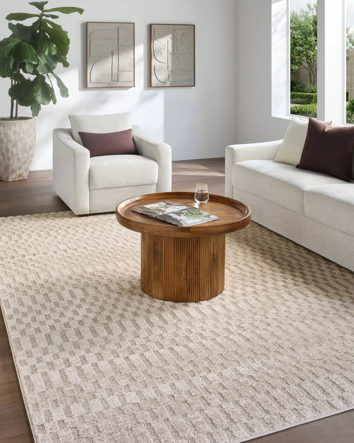 Livabliss x Rachel Zoe The Studio Edit RZSE-2326 Cream Area Rug
