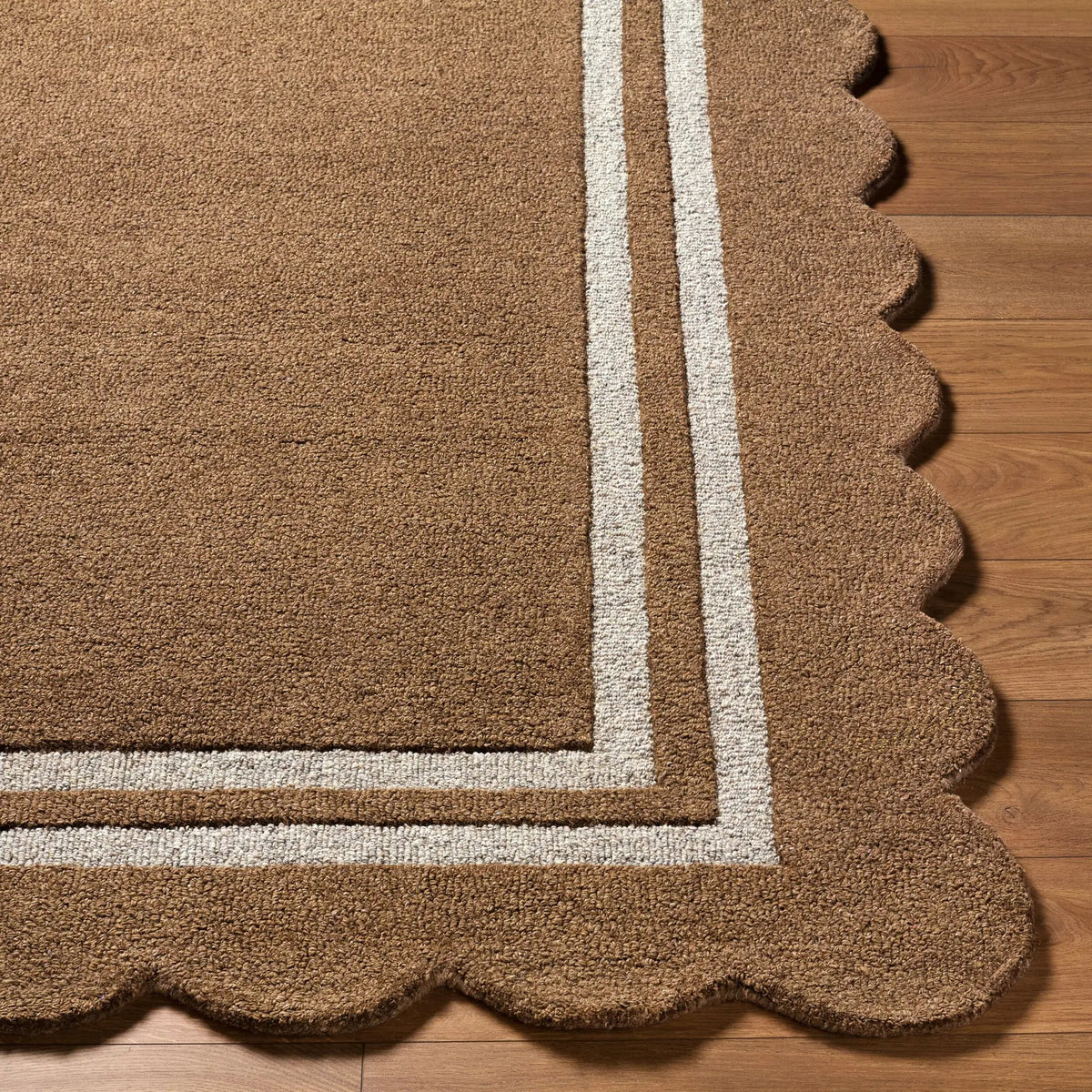 LIVABLISS Scalloped SCP-2301 Umber Area Rug