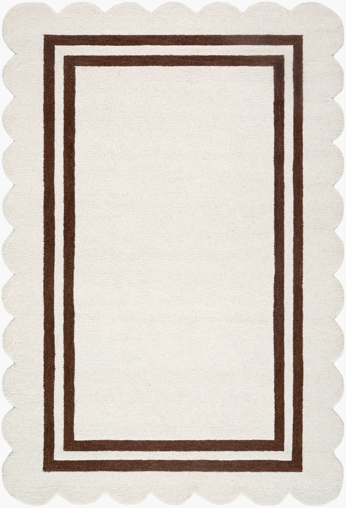 LIVABLISS Scalloped SCP-2305 Ivory Area Rug