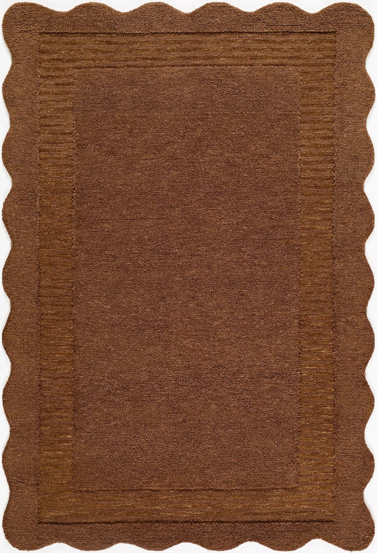 LIVABLISS Scalloped SCP-2306 Chestnut Area Rug