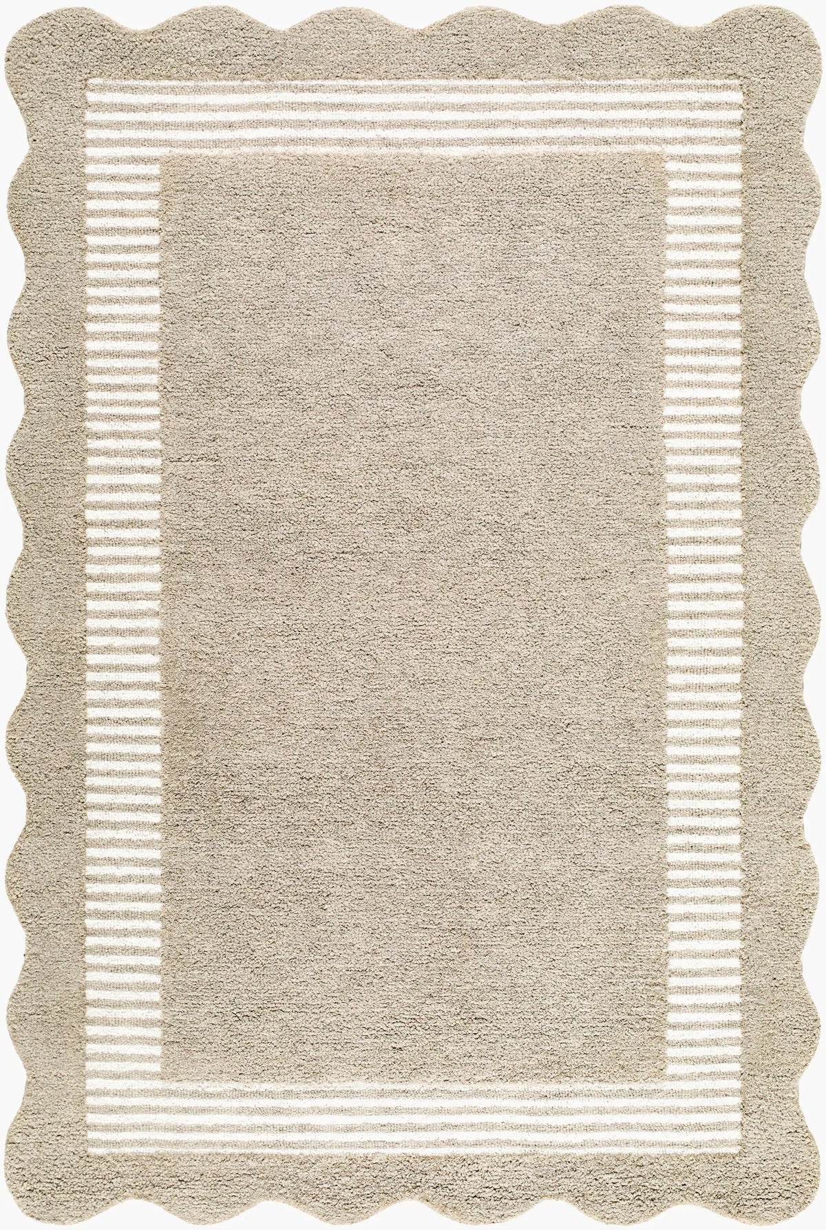 LIVABLISS Scalloped SCP-2309 Beige Area Rug