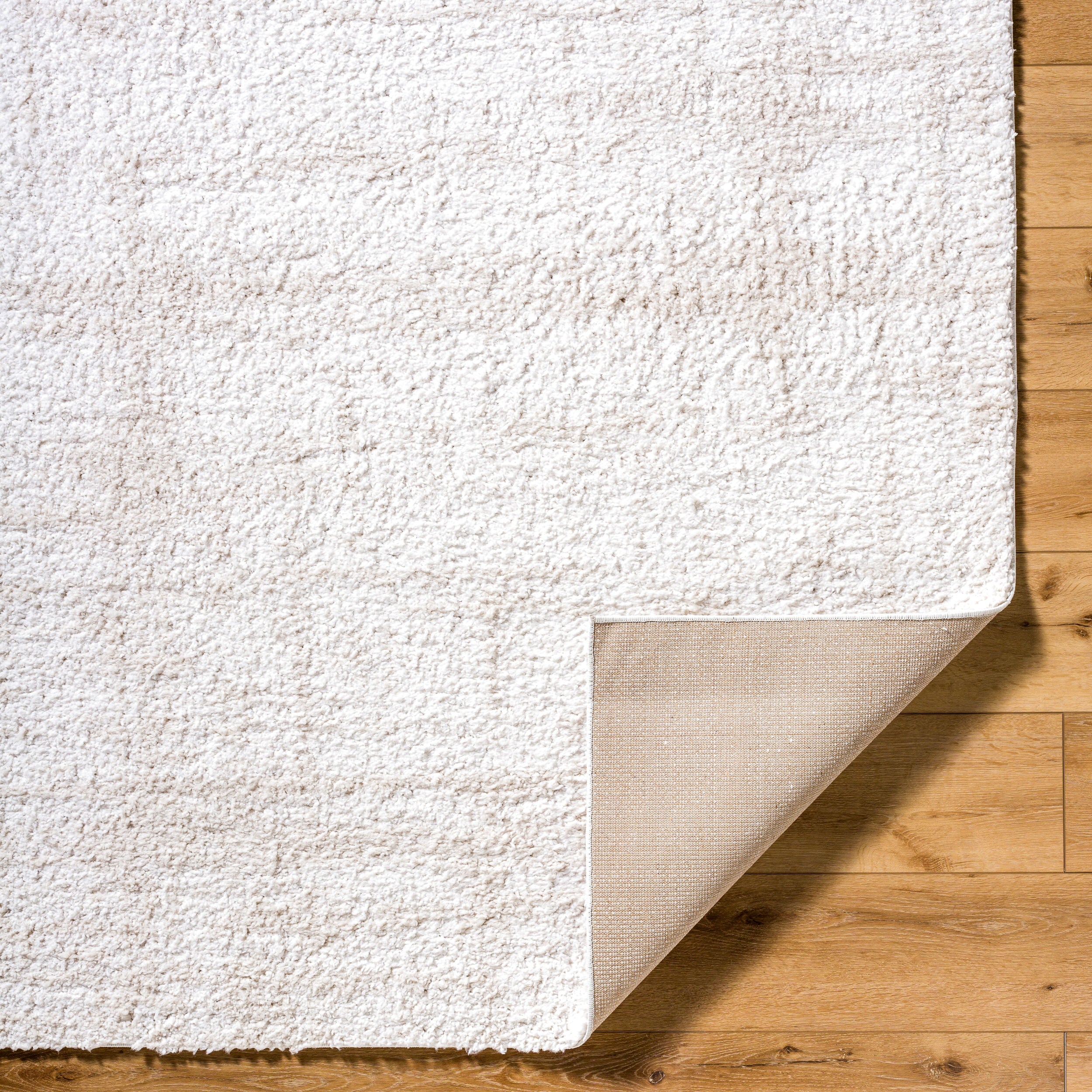 Surya Sacramento Shag SCS-2300 White Area Rug by LIVABLISS