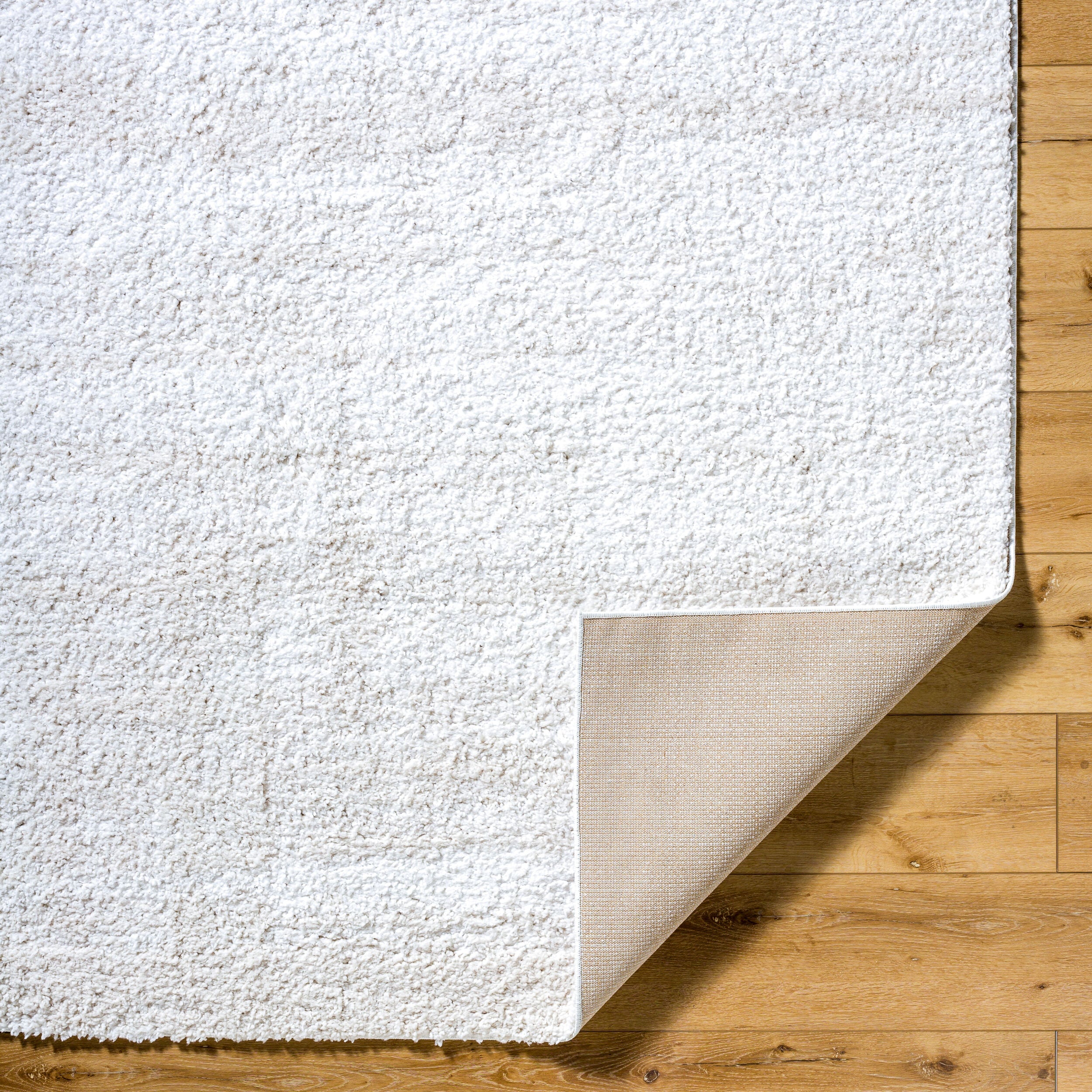 Surya Sacramento Shag SCS-2301 White Area Rug by LIVABLISS