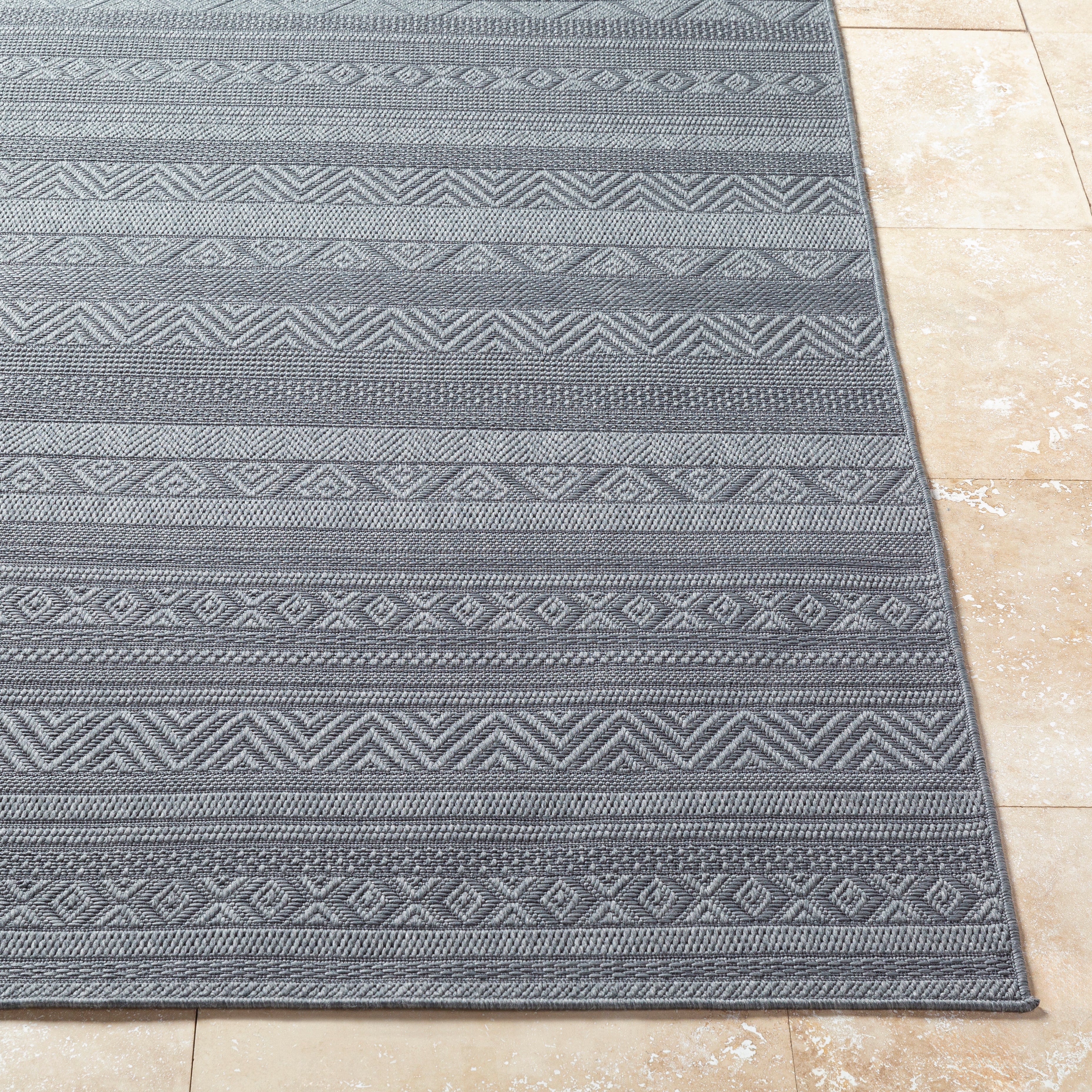 Surya Sandra SDR-2321 Charcoal Area Rug by LIVABLISS