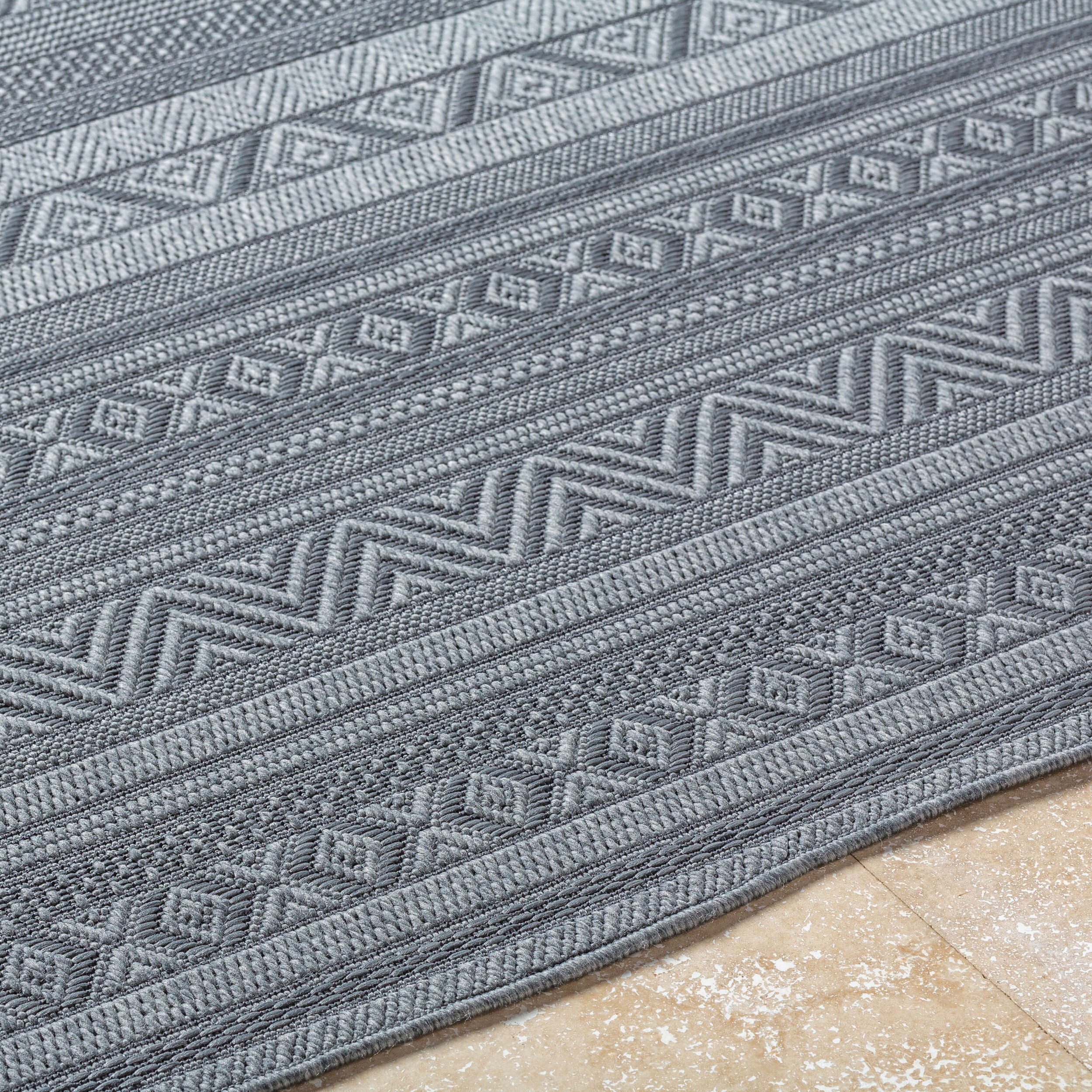 Surya Sandra SDR-2321 Charcoal Area Rug by LIVABLISS