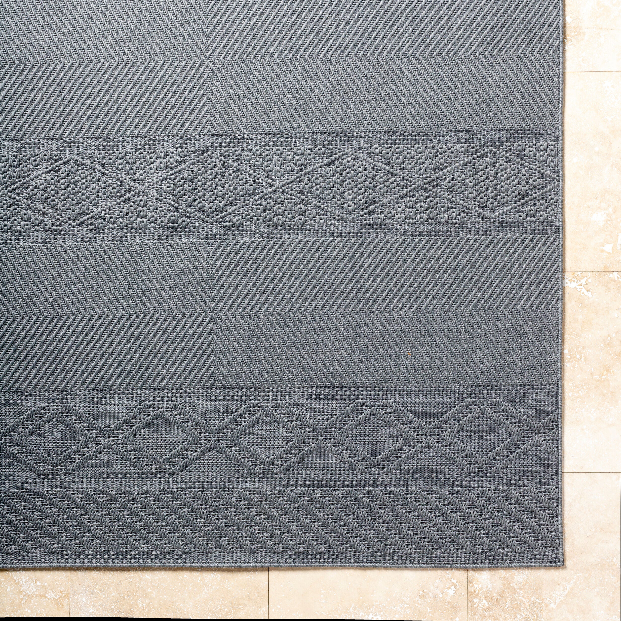 Surya Sandra SDR-2322 Charcoal Area Rug by LIVABLISS