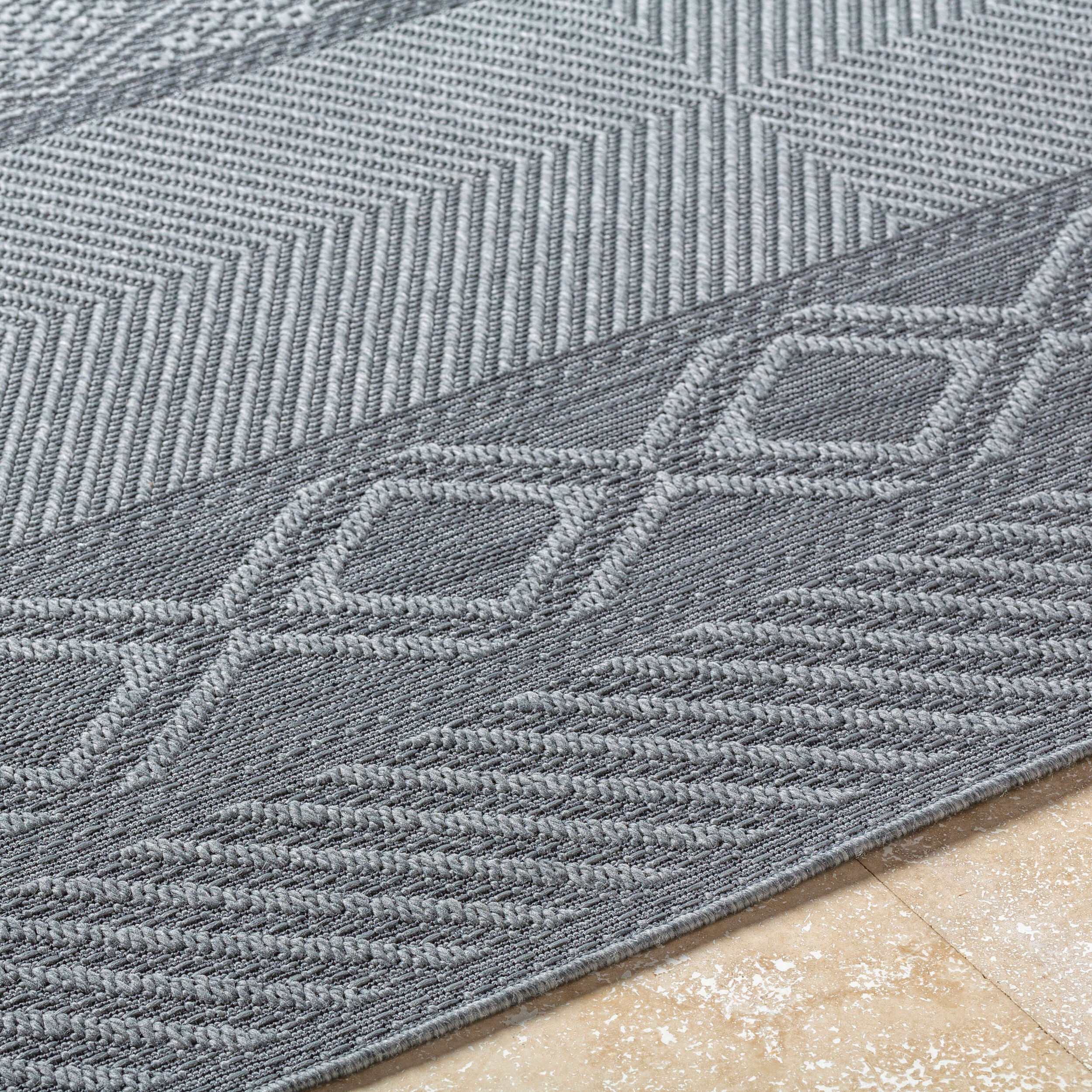 Surya Sandra SDR-2322 Charcoal Area Rug by LIVABLISS