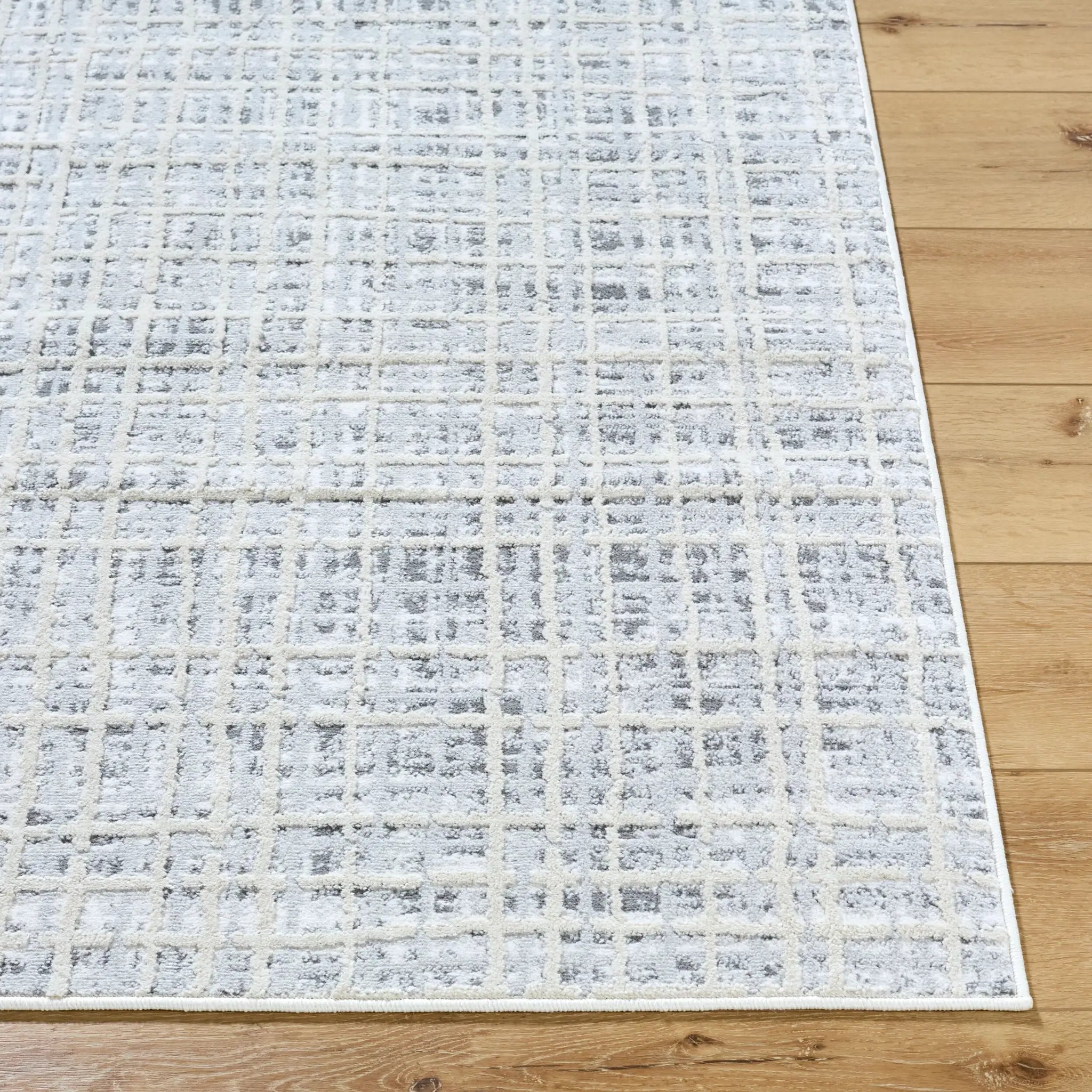 Siyah SIY-2315 Light-Slate Area Rug by LIVABLISS