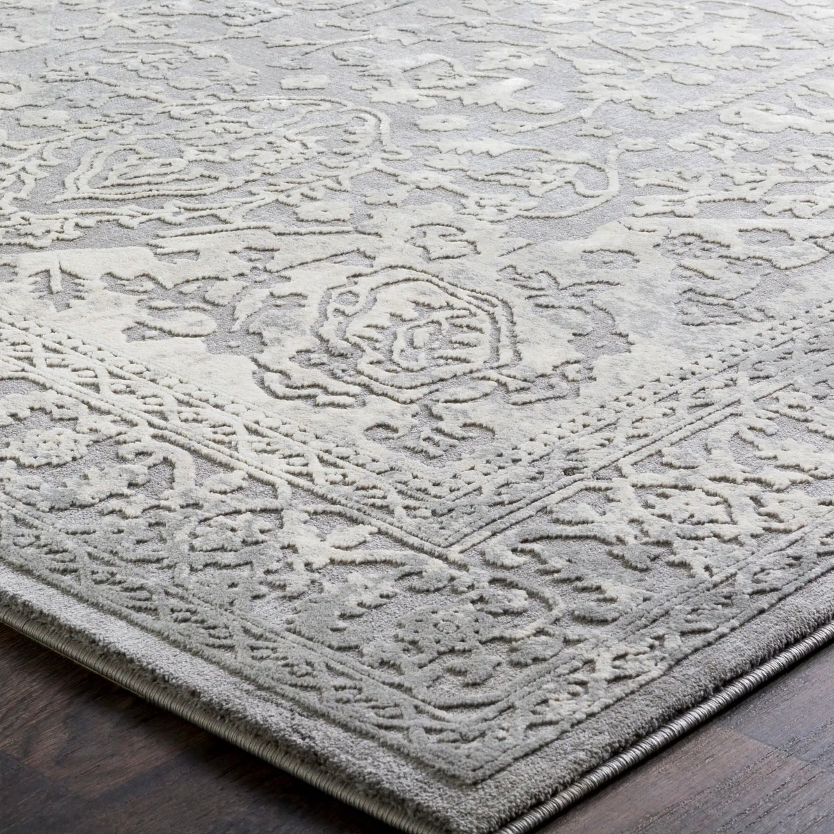 Tibetan TBT-2300 Charcoal Area Rug by LIVABLISS