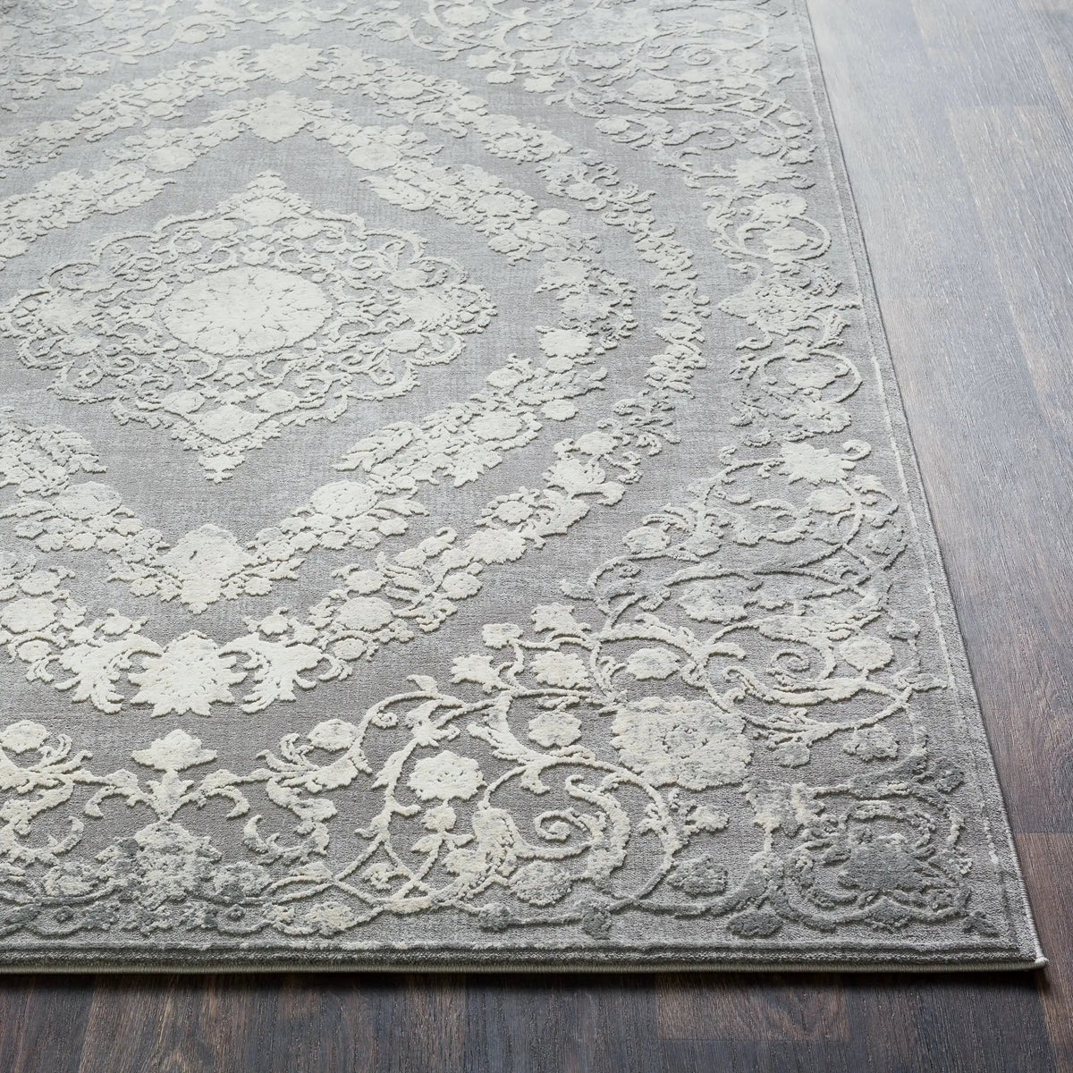 Tibetan TBT-2301 Charcoal Area Rug by LIVABLISS