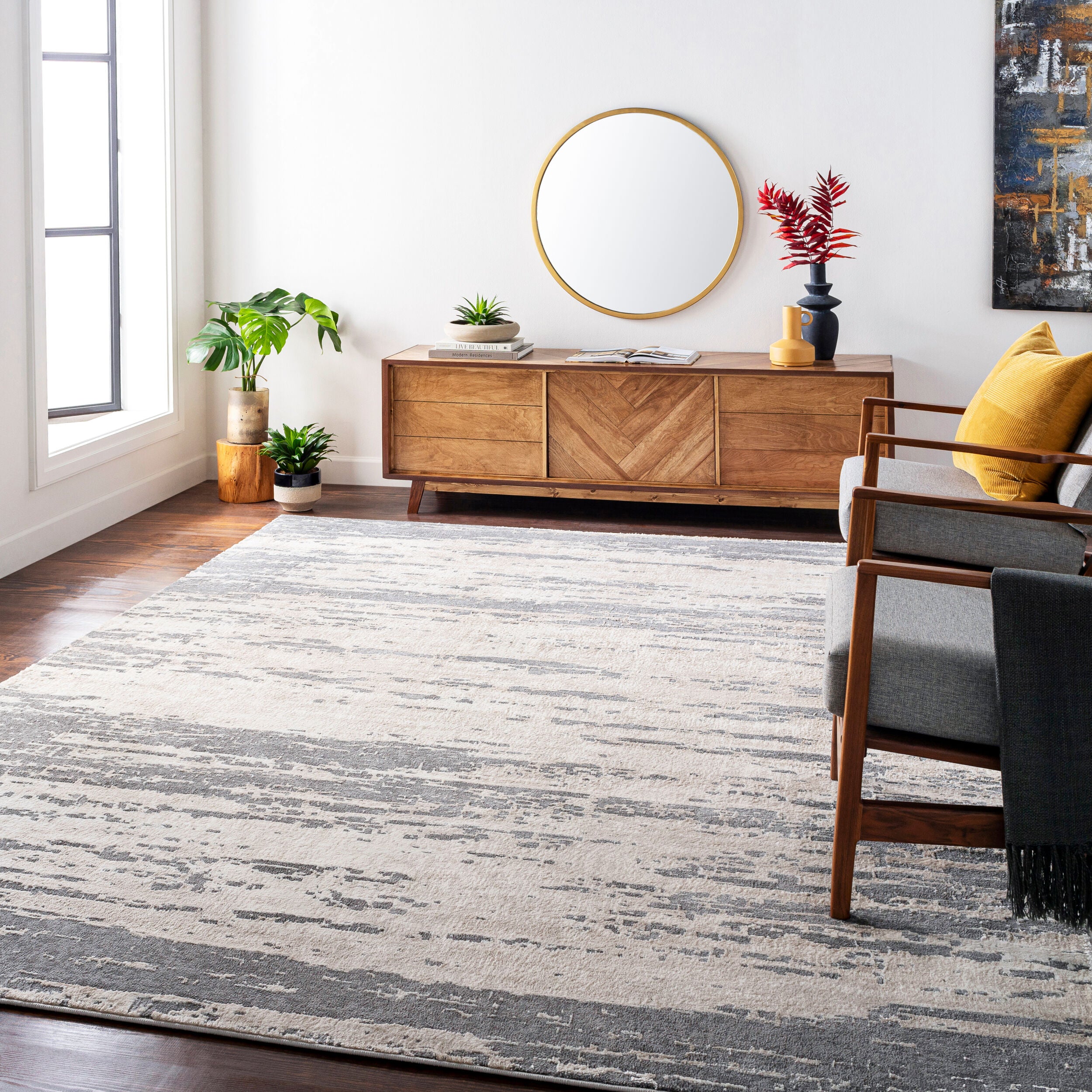 Surya Tibetan TBT-2304 Beige Area Rug by LIVABLISS