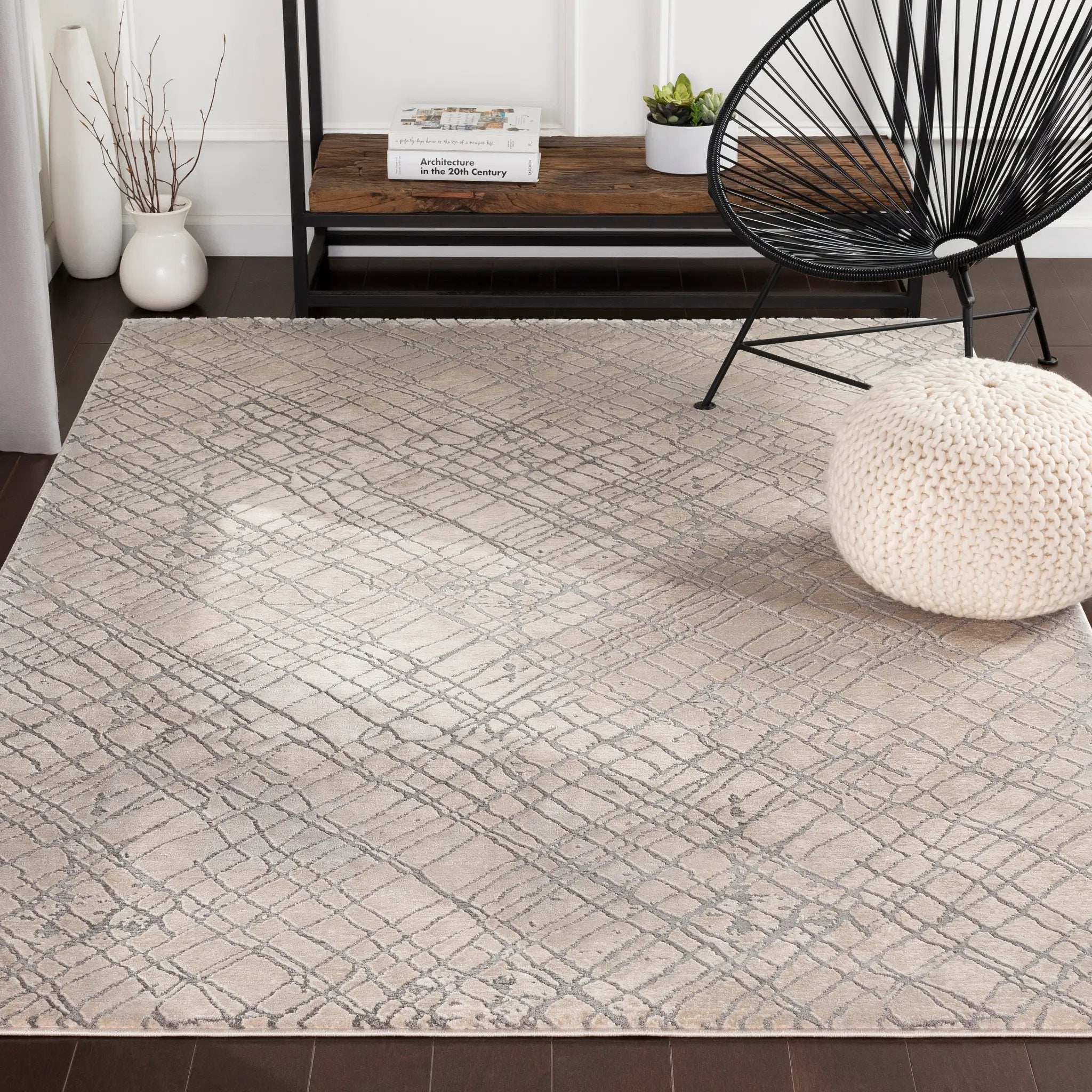 Tibetan TBT-2314 Beige Area Rug by LIVABLISS