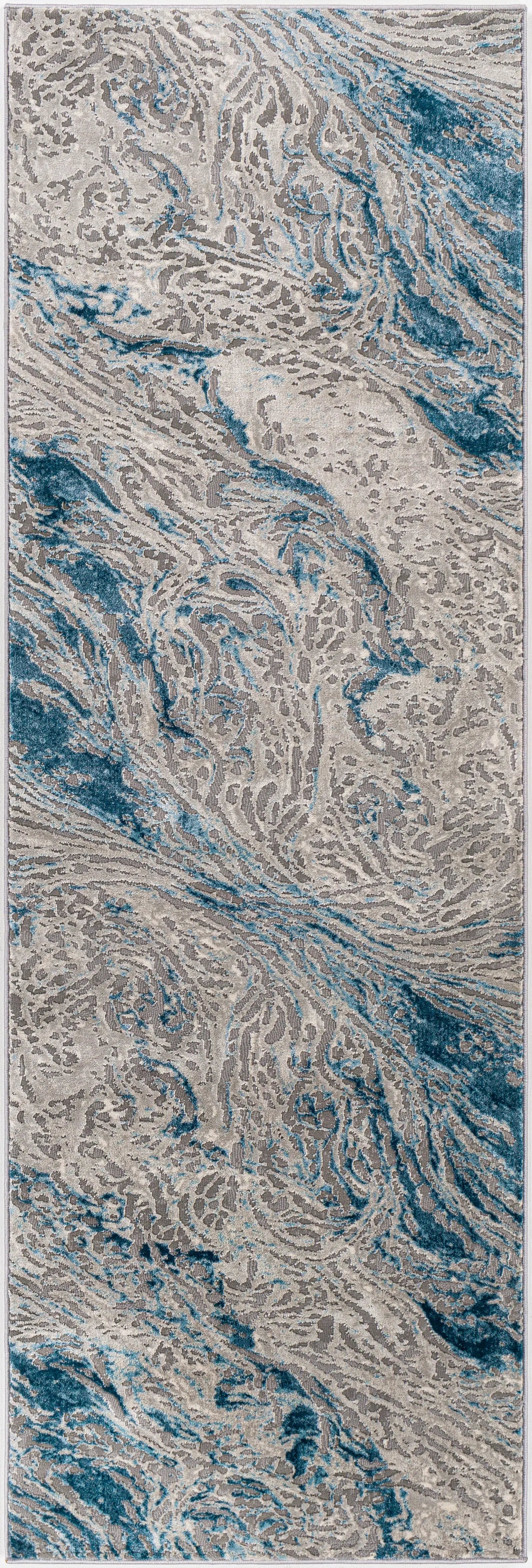 Tibetan TBT-2326 Teal Area Rug by LIVABLISS