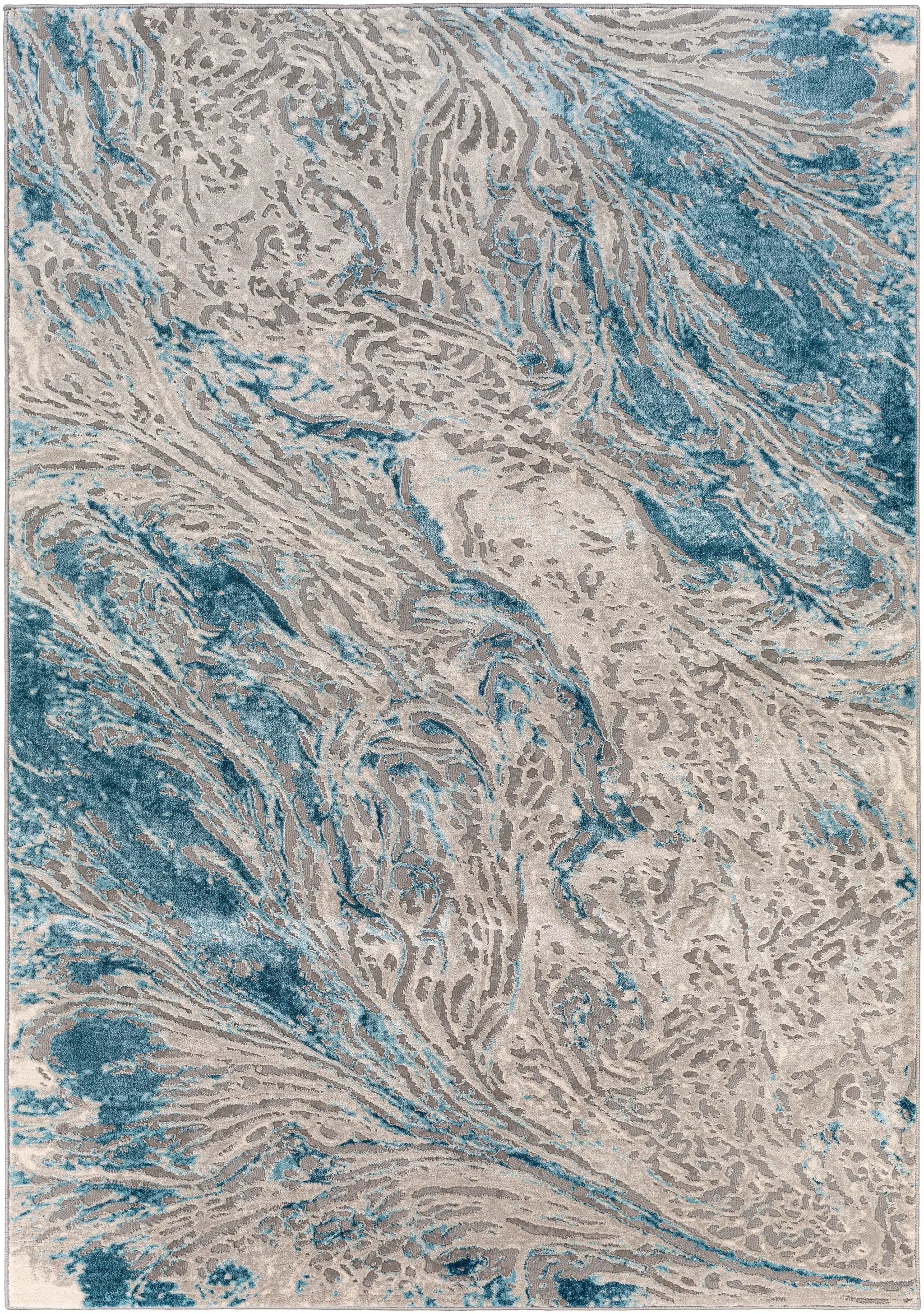 Tibetan TBT-2326 Teal Area Rug by LIVABLISS