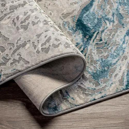 Tibetan TBT-2326 Teal Area Rug by LIVABLISS