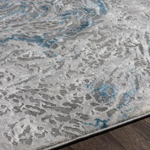 Tibetan TBT-2326 Teal Area Rug by LIVABLISS