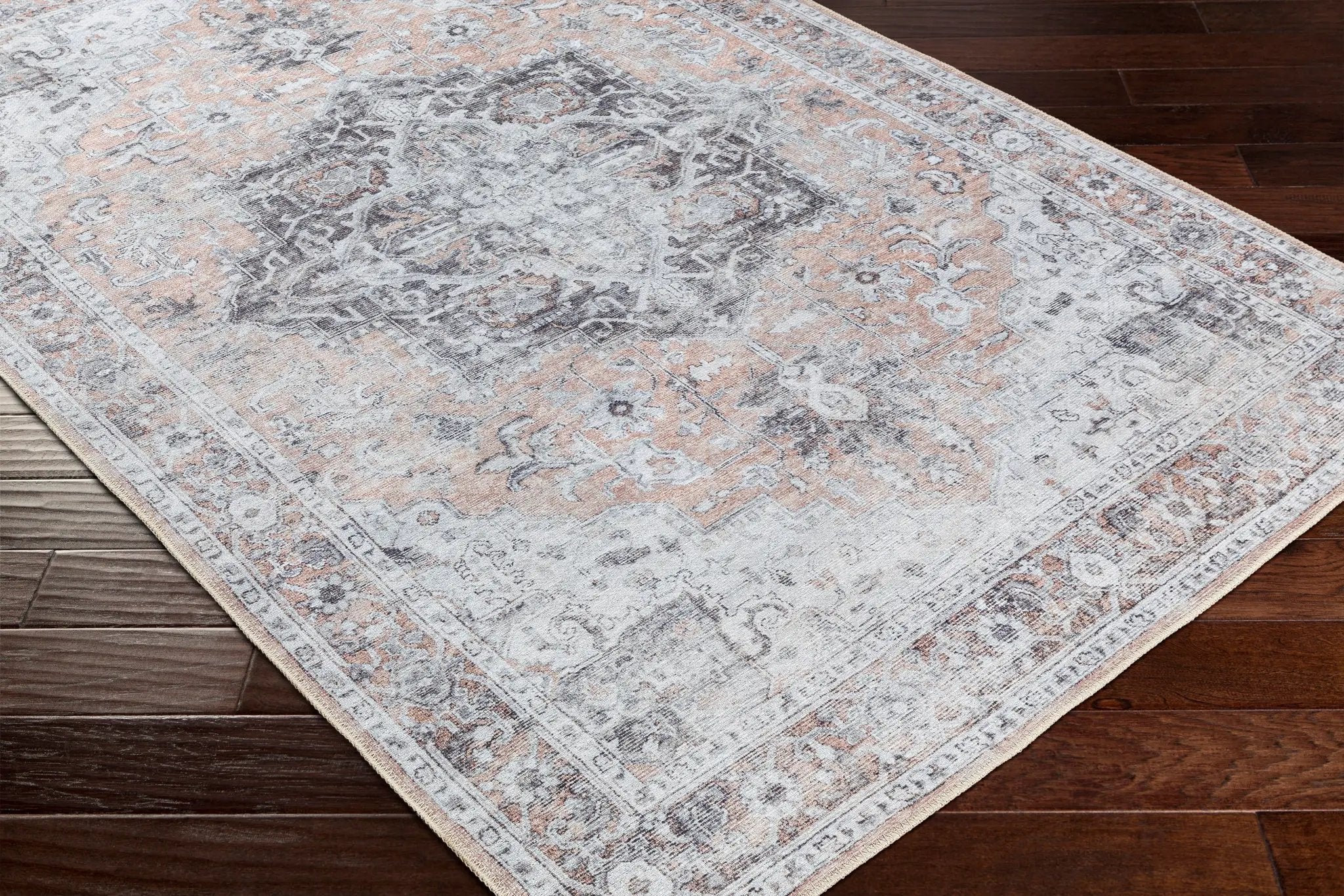 Tahmis THI-2702 Beige Area Rug by LIVABLISS