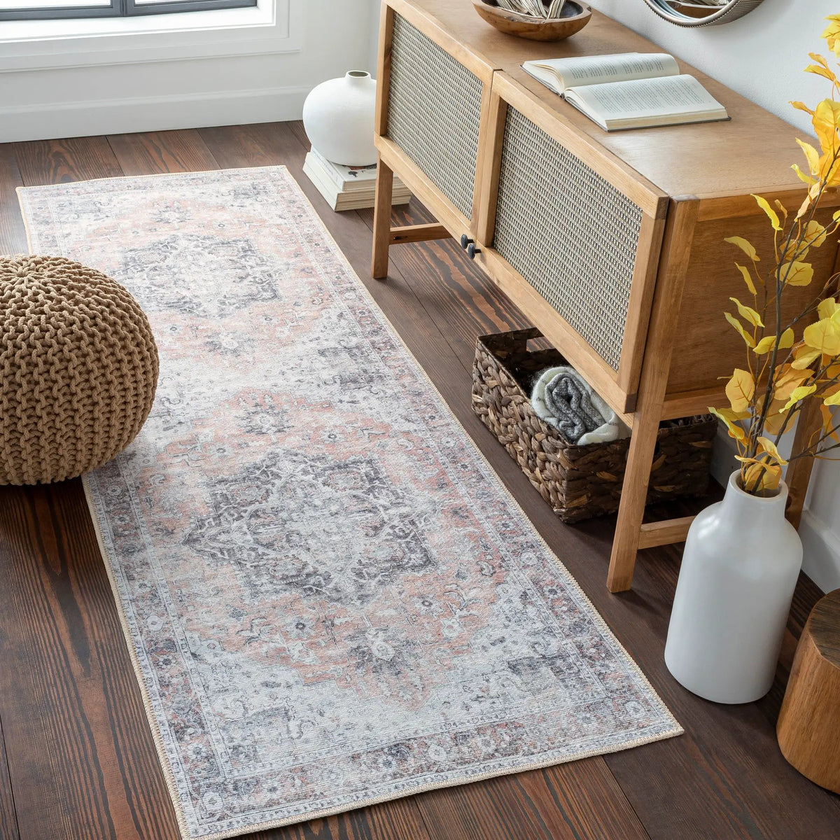 Tahmis THI-2702 Beige Area Rug by LIVABLISS