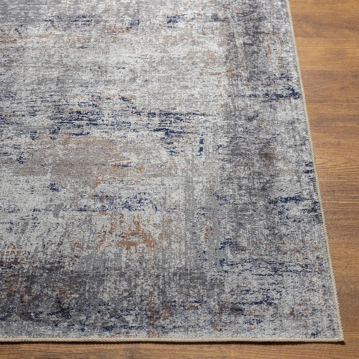 Tahmis THI-2708 Dark-Blue Area Rug by LIVABLISS