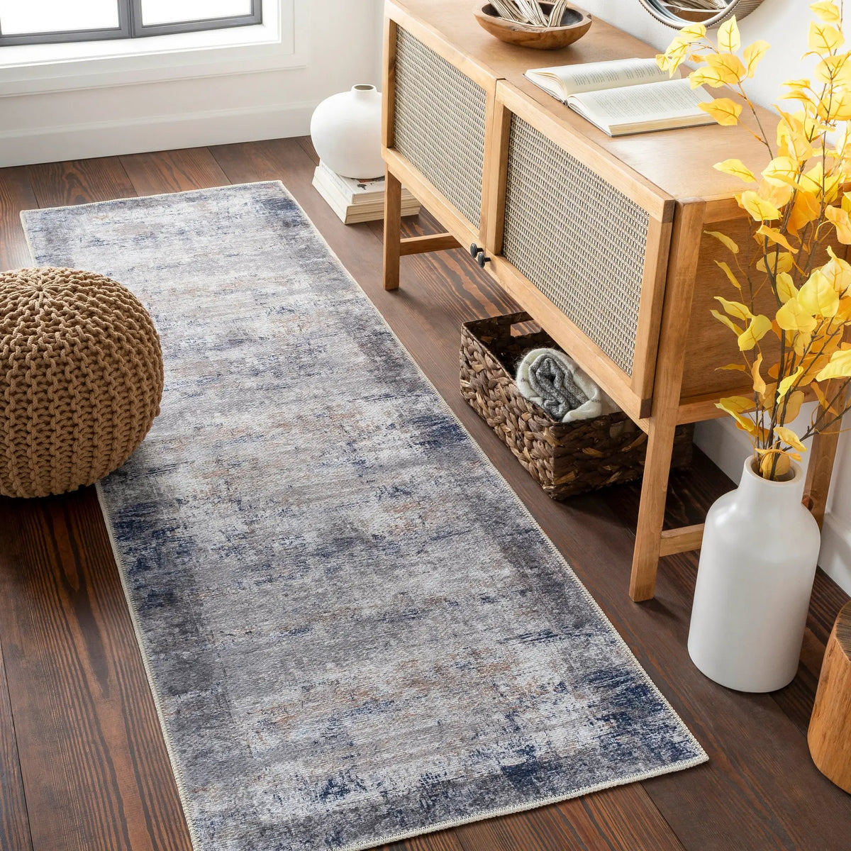 Tahmis THI-2708 Dark-Blue Area Rug by LIVABLISS