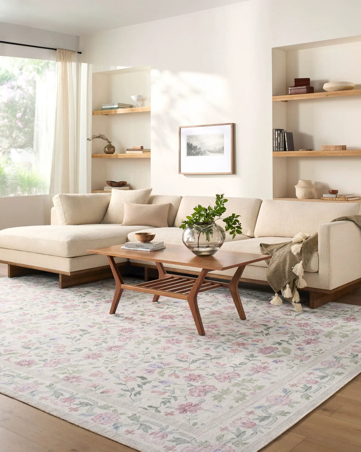 LIVABLISS Thistle THT-2300 Off-White Area Rug